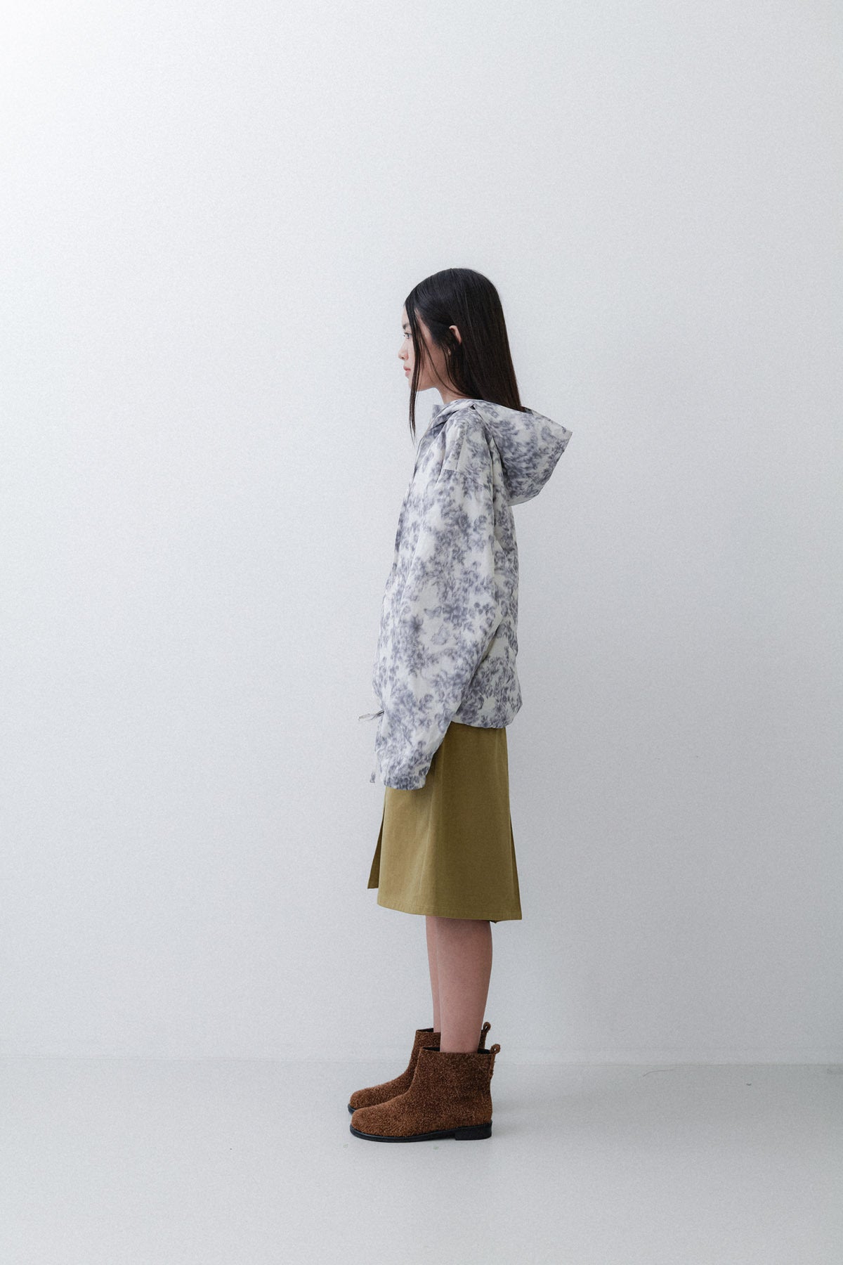 CENTER PLEATED PT - OLIVE