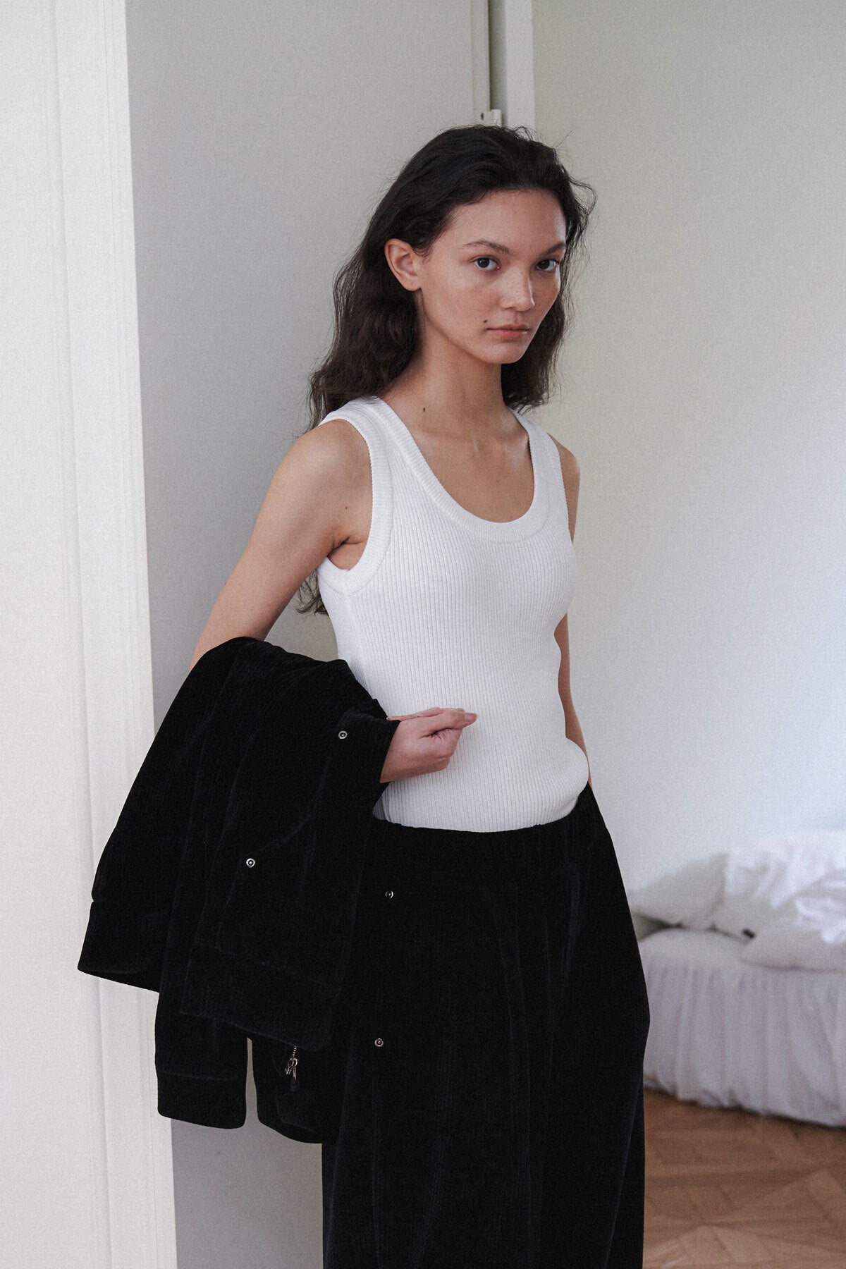 ROUND VEST KNIT (4COLORS)