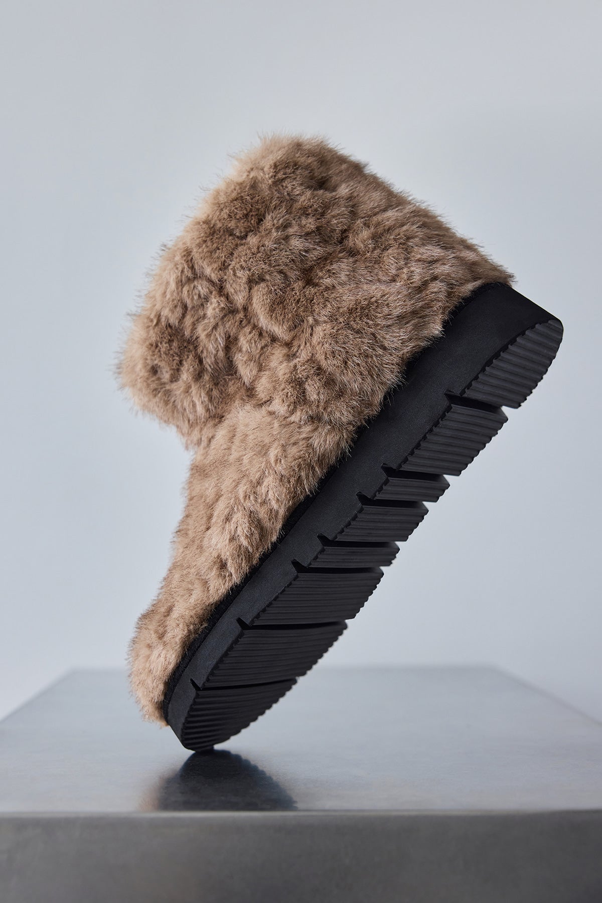 FOFO BOOTS SHORT - KNITTED FUR