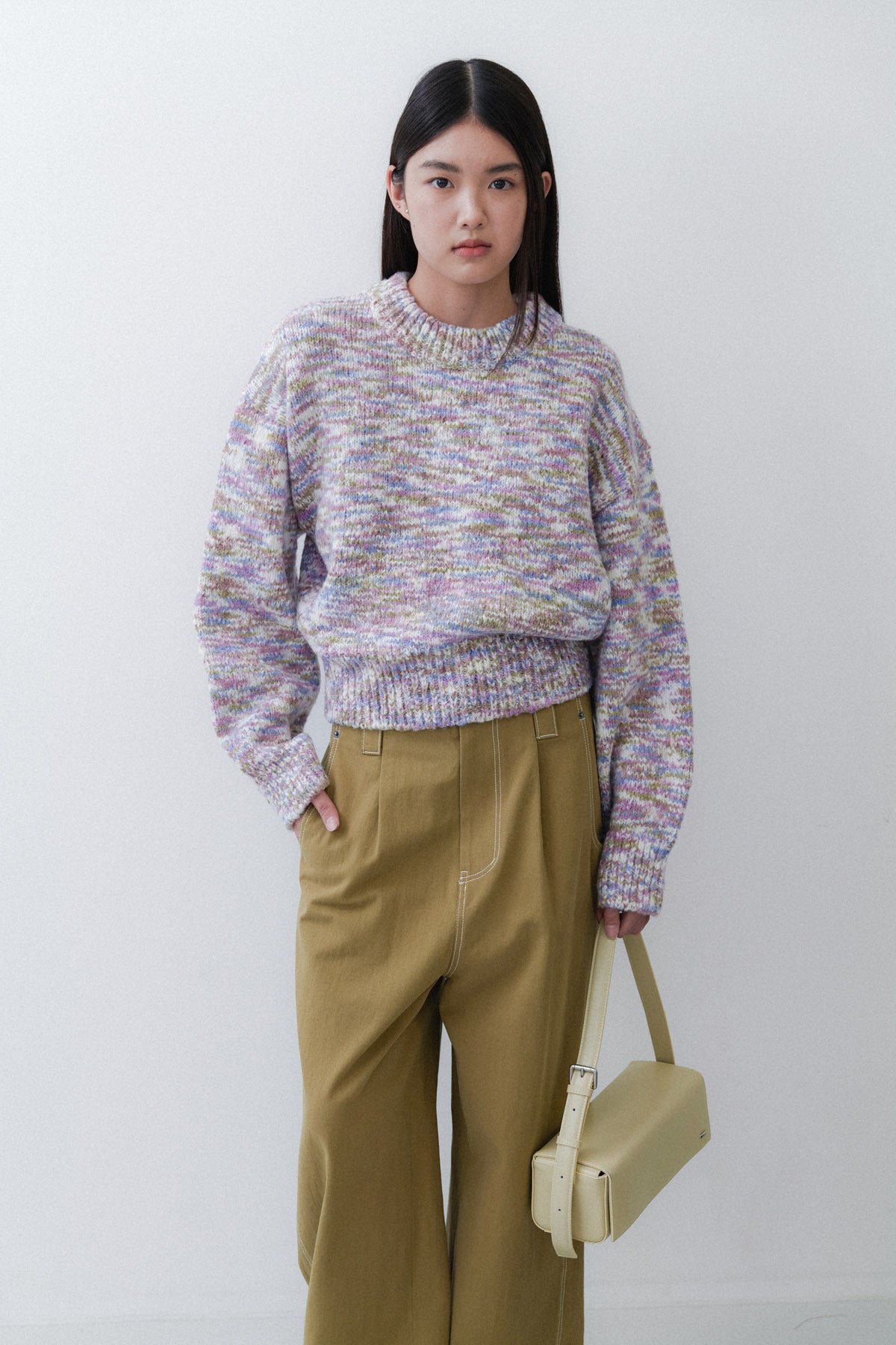 STITCHED DENIM - OLIVE