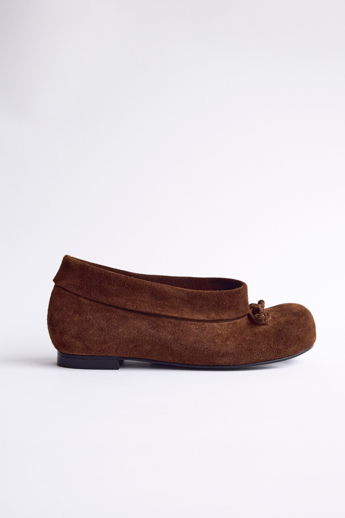 DUMPLING SHOE - SUEDE CAMEL