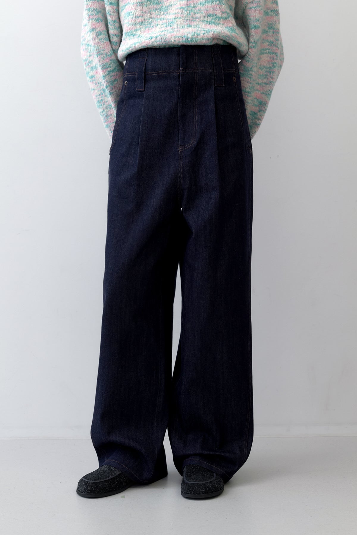 STITCHED DENIM - NAVY