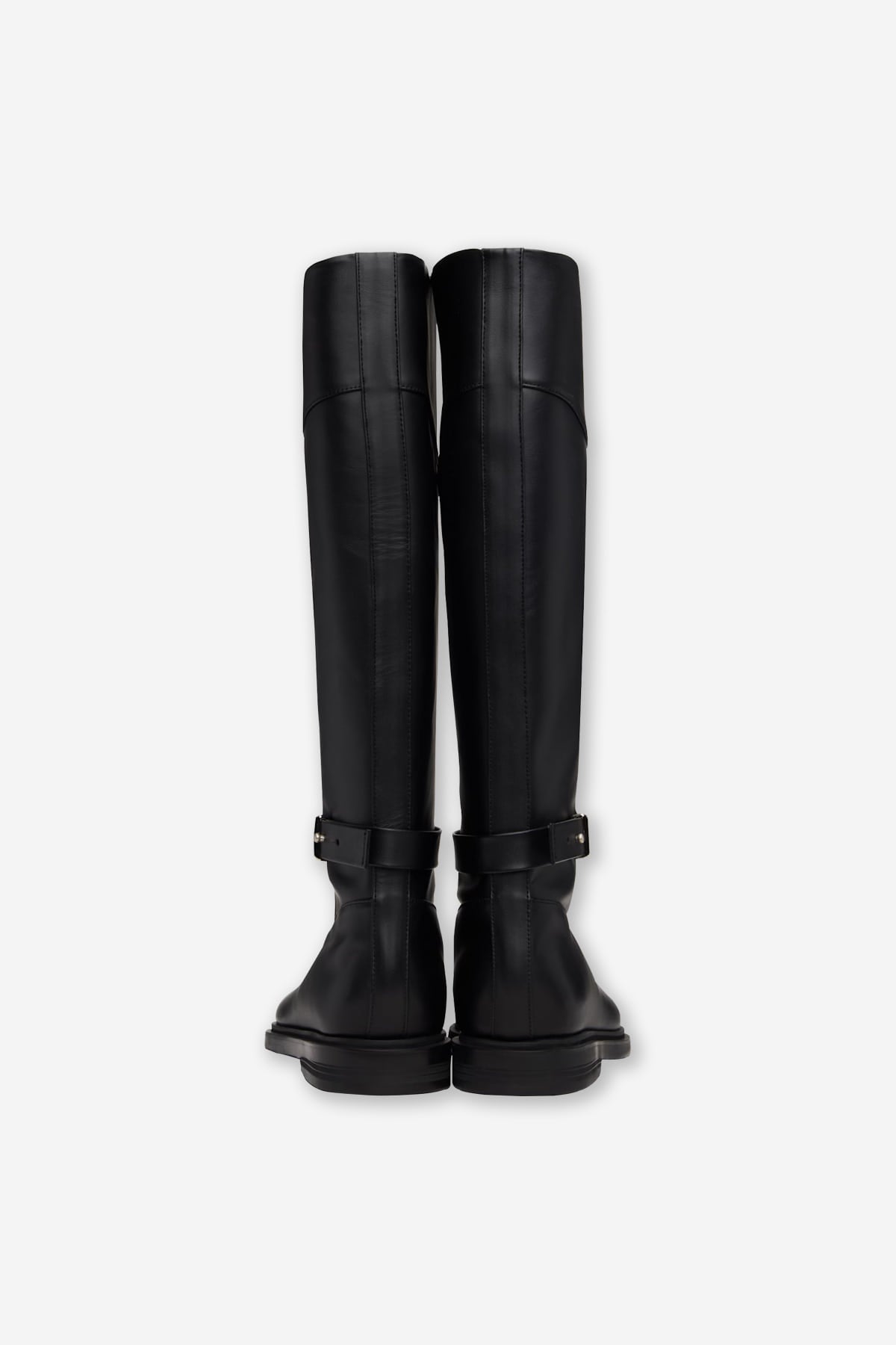 BELTED ANGT BOOTS LONG (2COLORS)