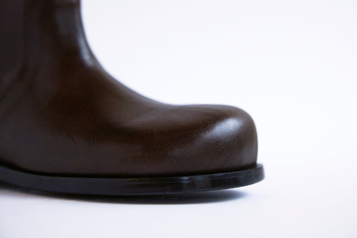 DUMPLING MIDDLE BOOTS - BROWN