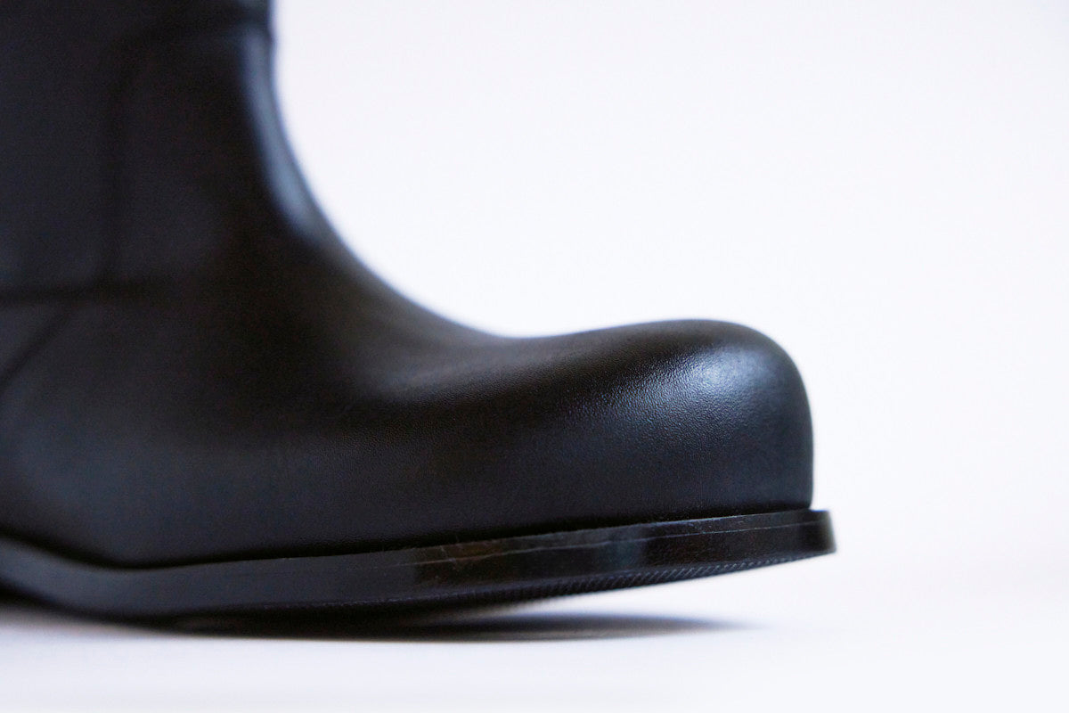 DUMPLING MIDDLE BOOTS - BLACK