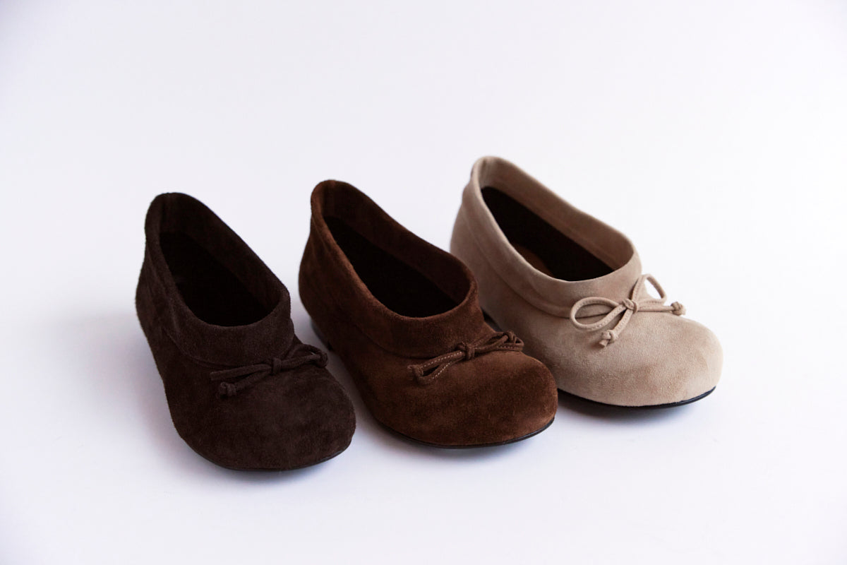 DUMPLING SHOE - SUEDE BROWN