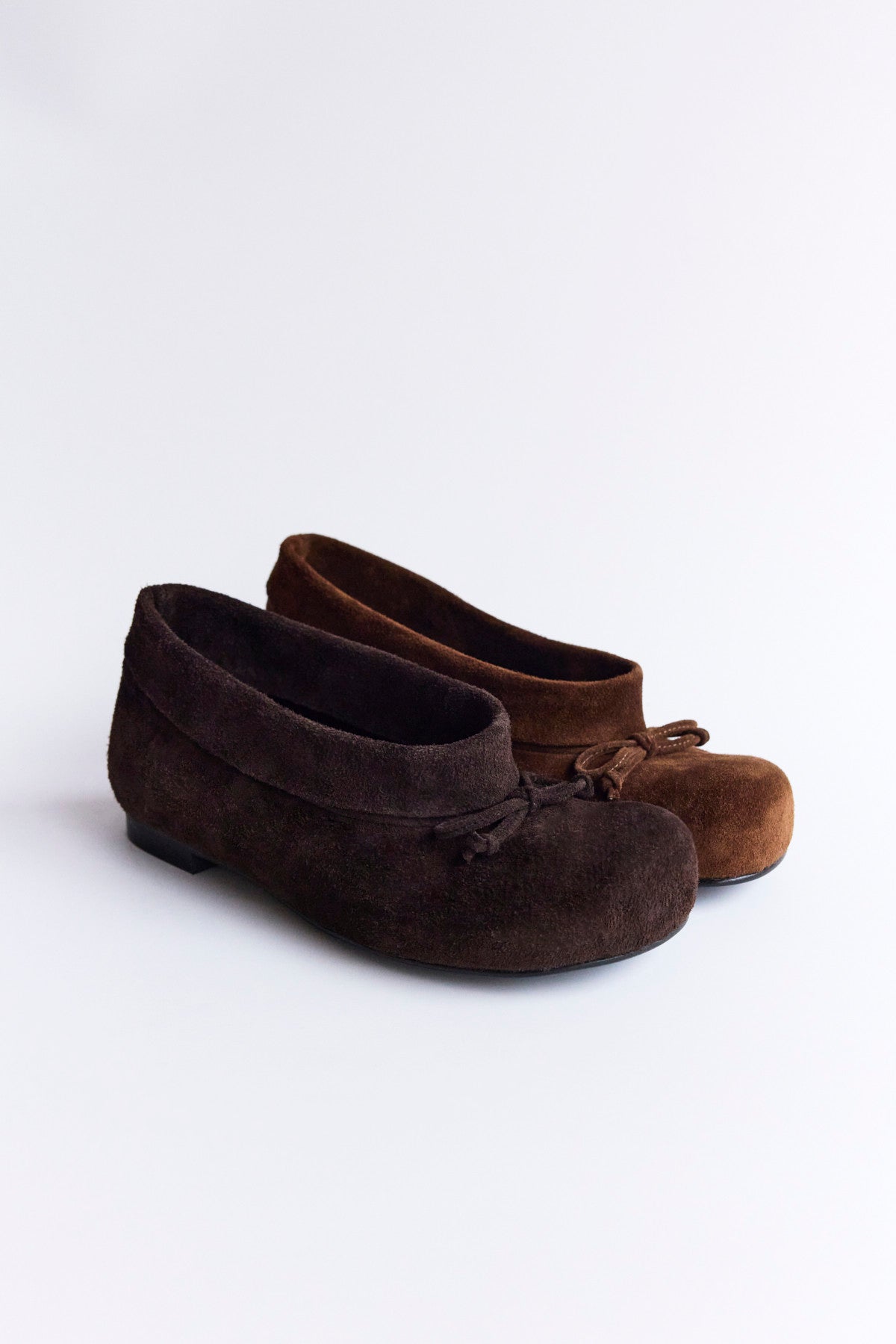 DUMPLING SHOE - SUEDE BROWN