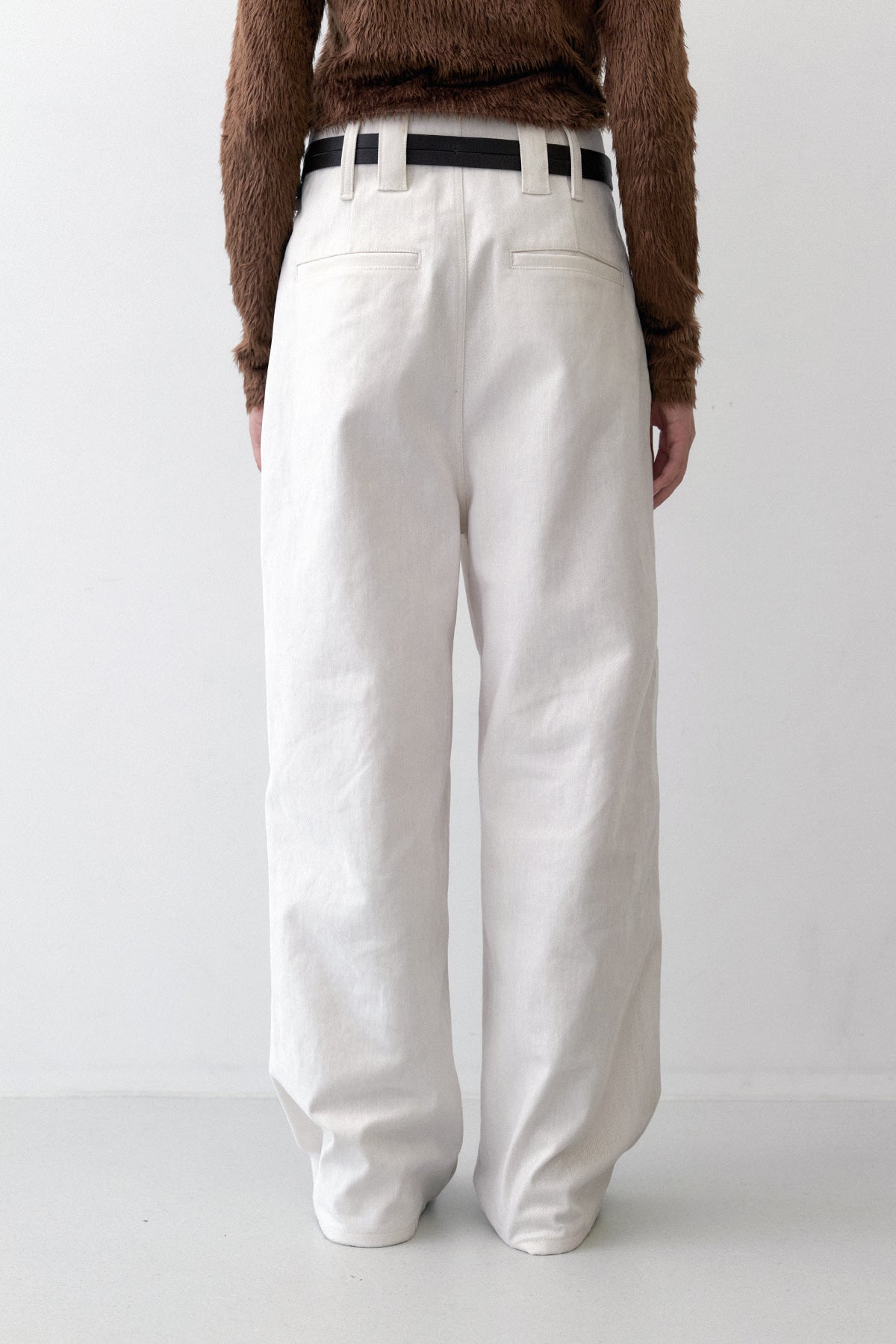 STITCHED DENIM - PEACHED IVORY