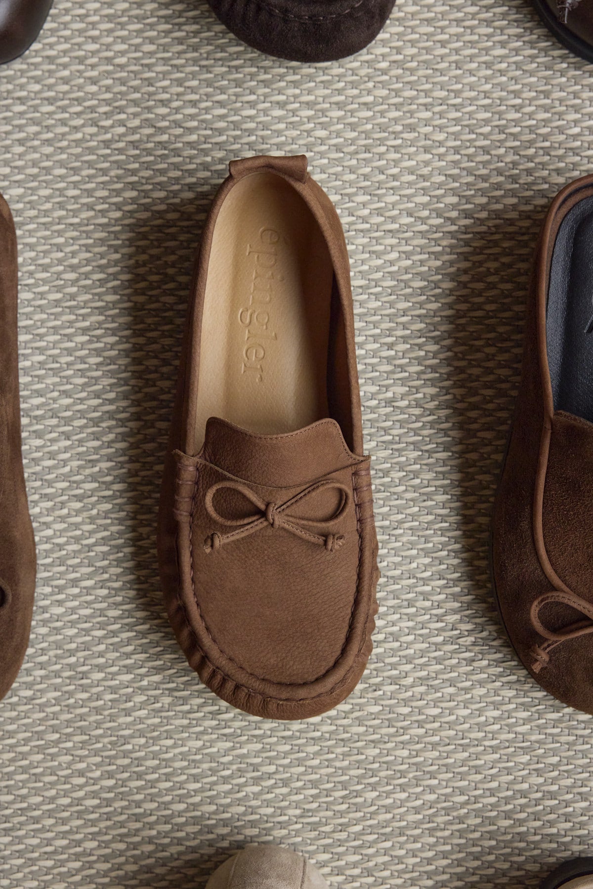 WRINKLED LOAFER TOE - SUEDE CAMEL