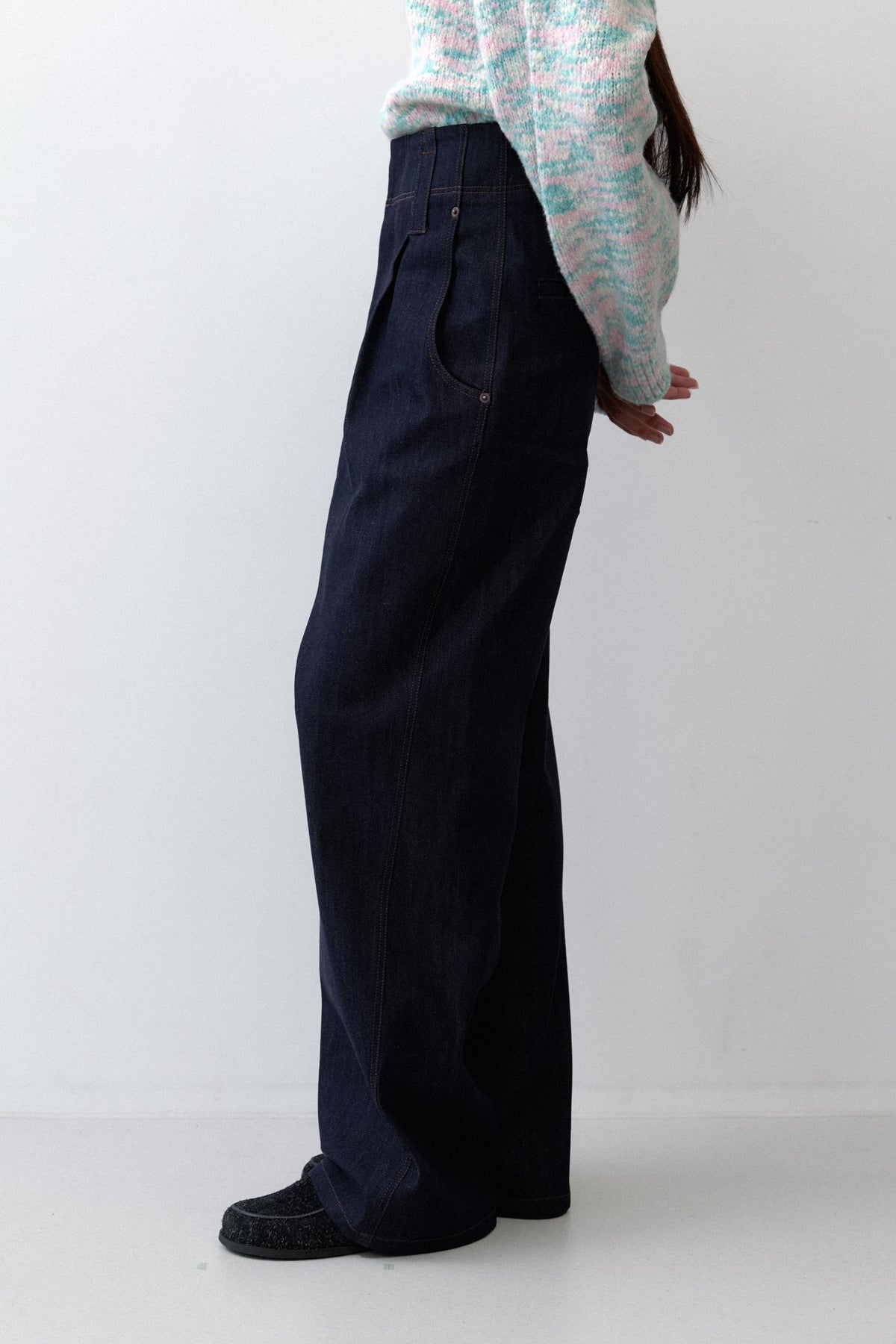 STITCHED DENIM - NAVY