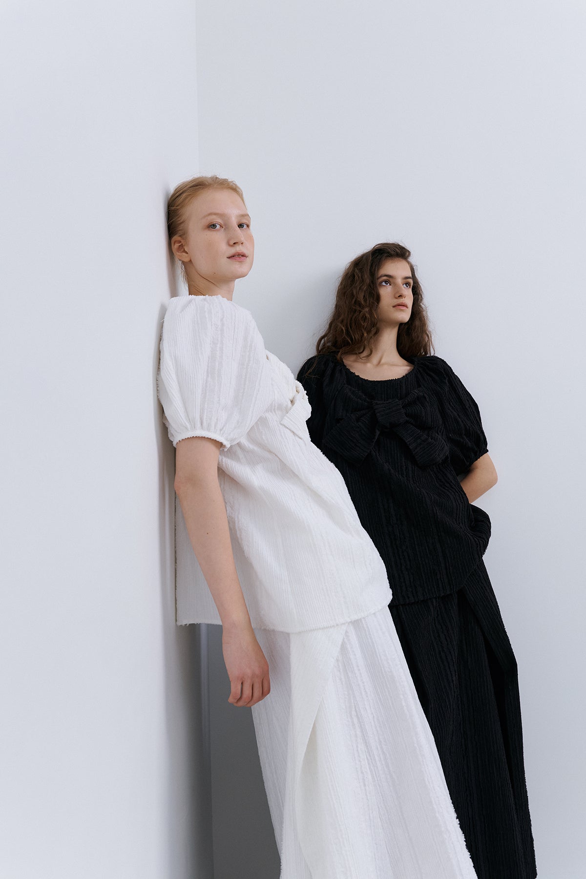 ORIGAMI WRAP SKIRT - WHITE