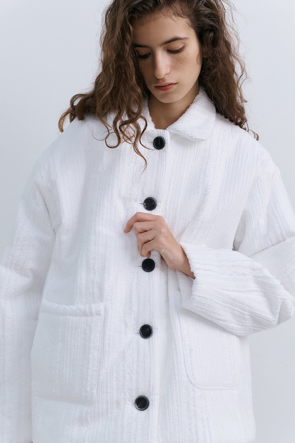 ORIGAMI QUILTED JACKET - WHITE