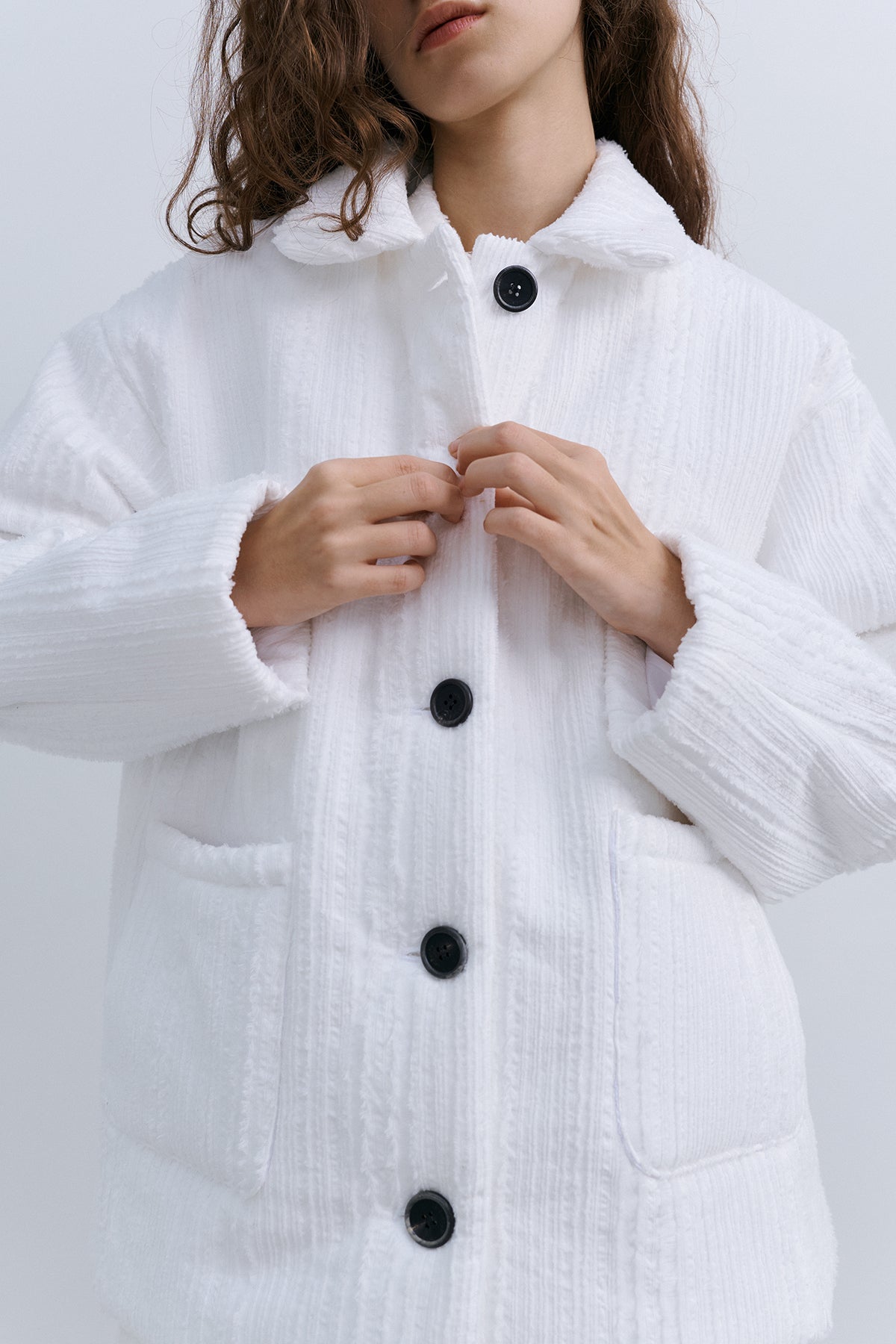 ORIGAMI QUILTED JACKET - WHITE