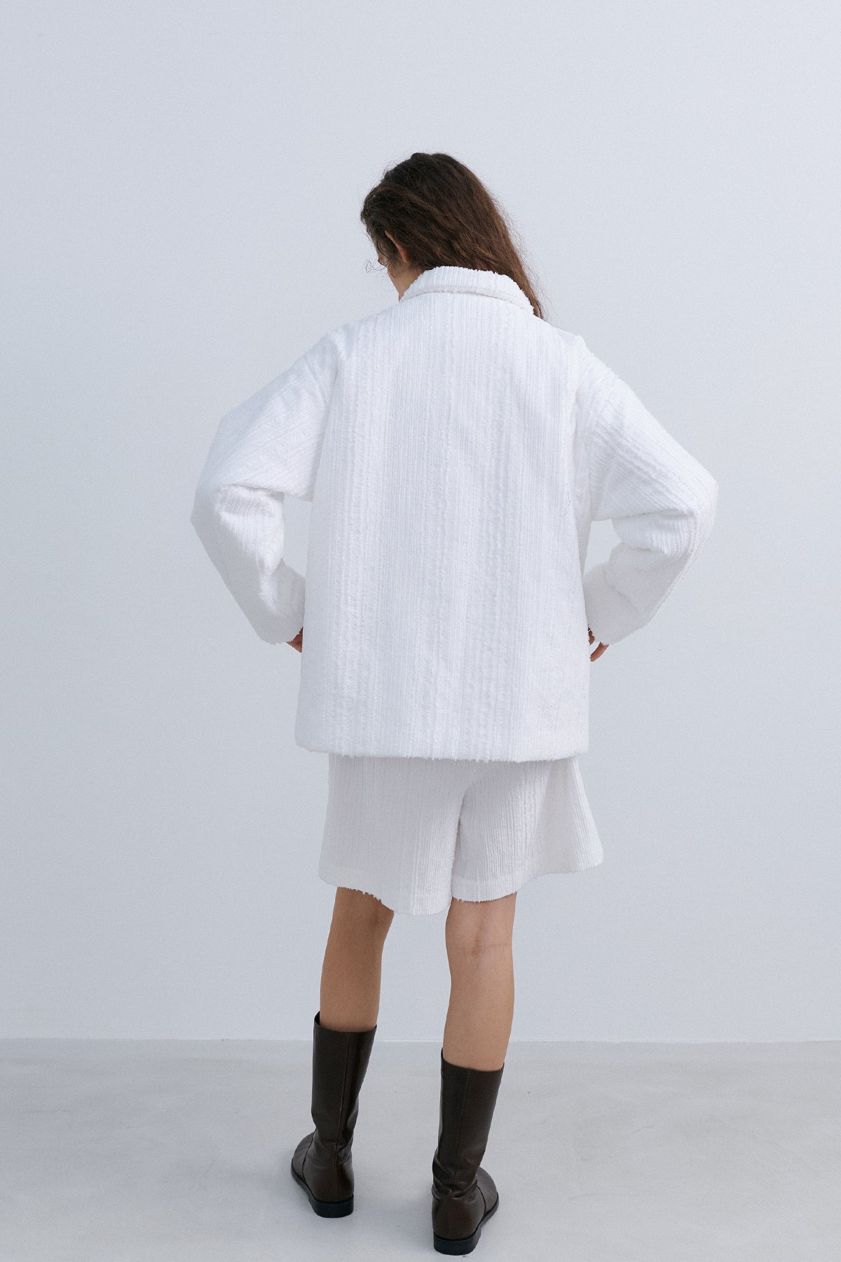 ORIGAMI QUILTED JACKET - WHITE