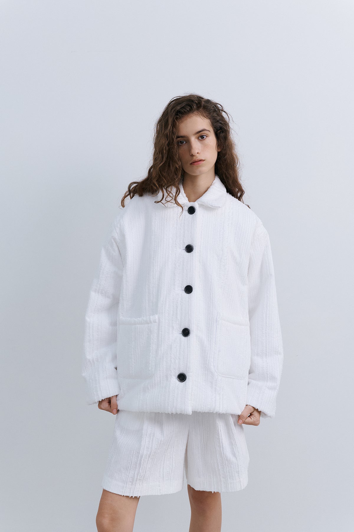 ORIGAMI QUILTED JACKET - WHITE
