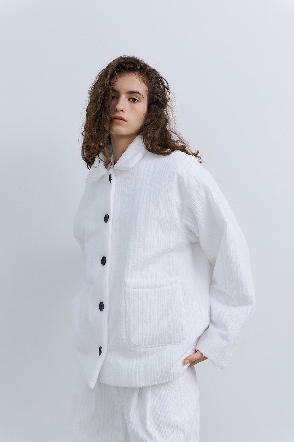 ORIGAMI QUILTED JACKET - WHITE