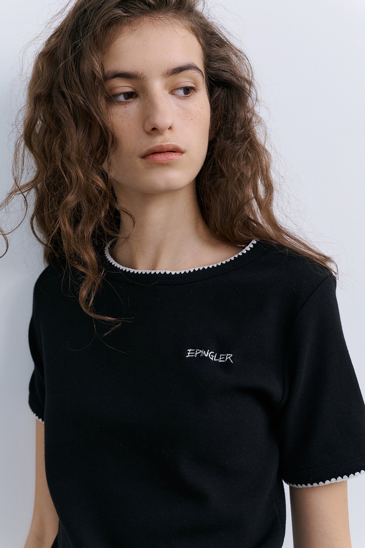 MELO STITCH TOP - BLACK