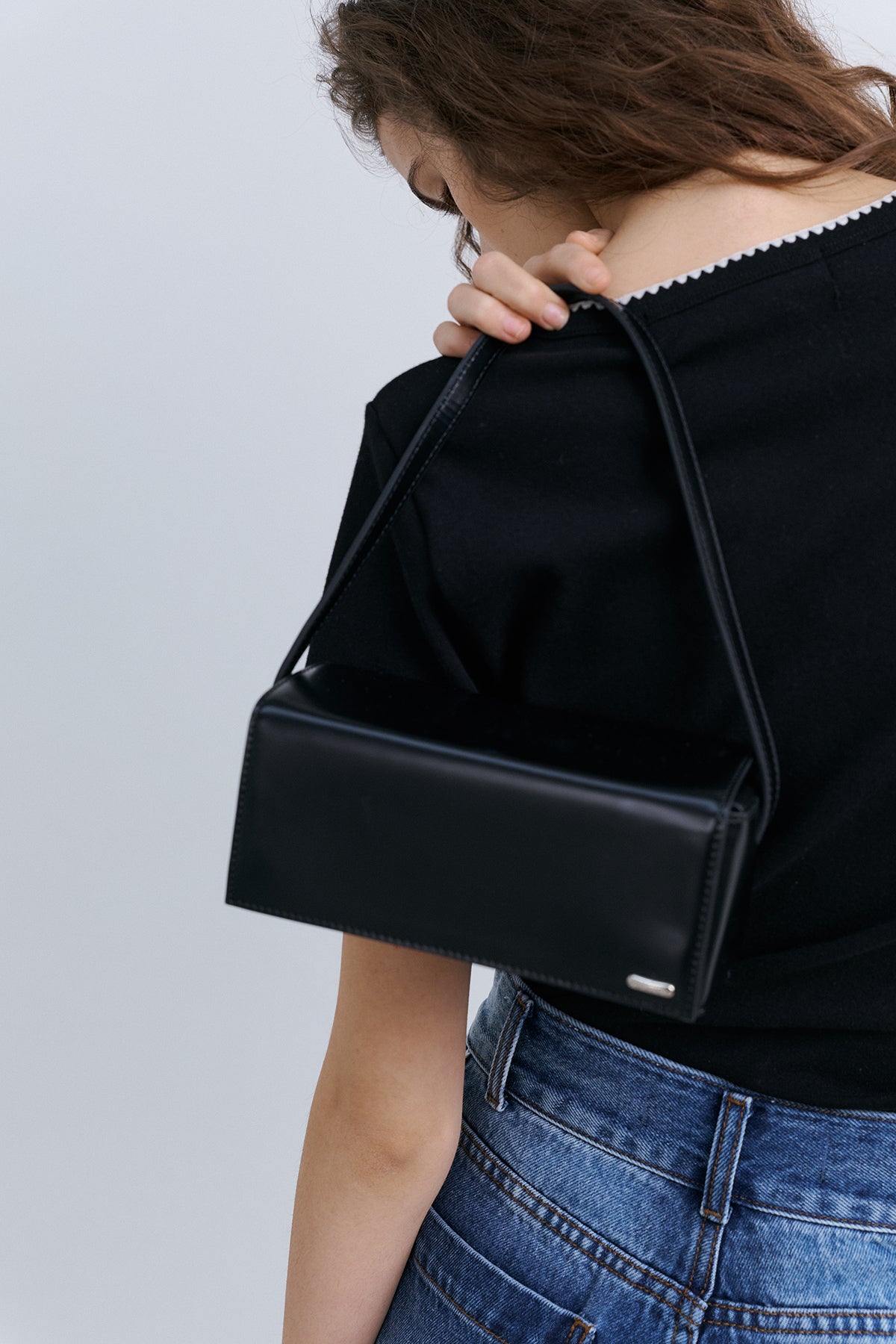 MELO STITCH TOP - BLACK