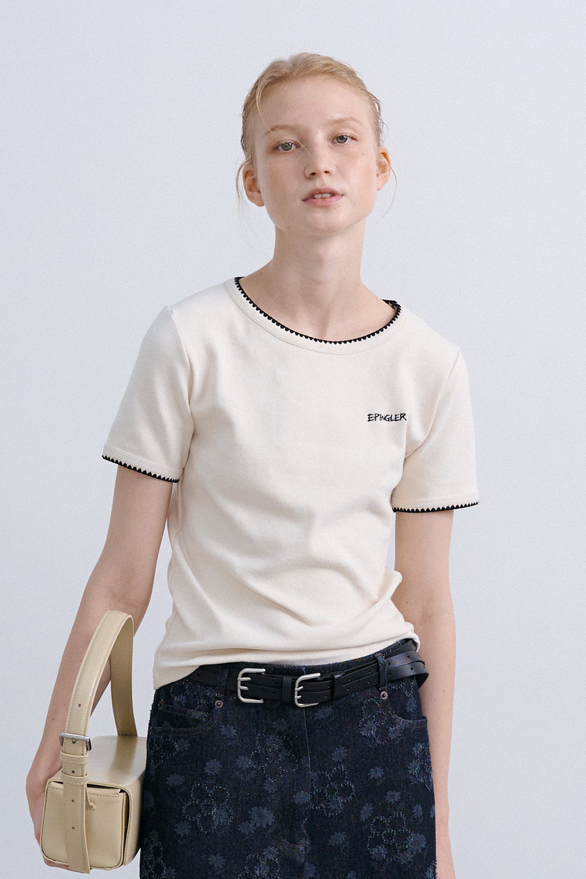 MELO STITCH TOP - CREAM