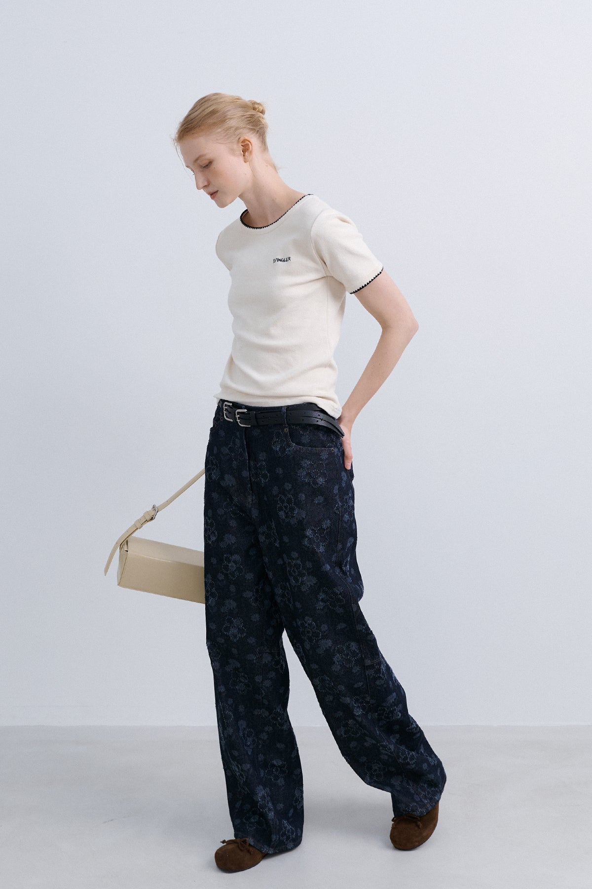 MELO STITCH TOP - CREAM