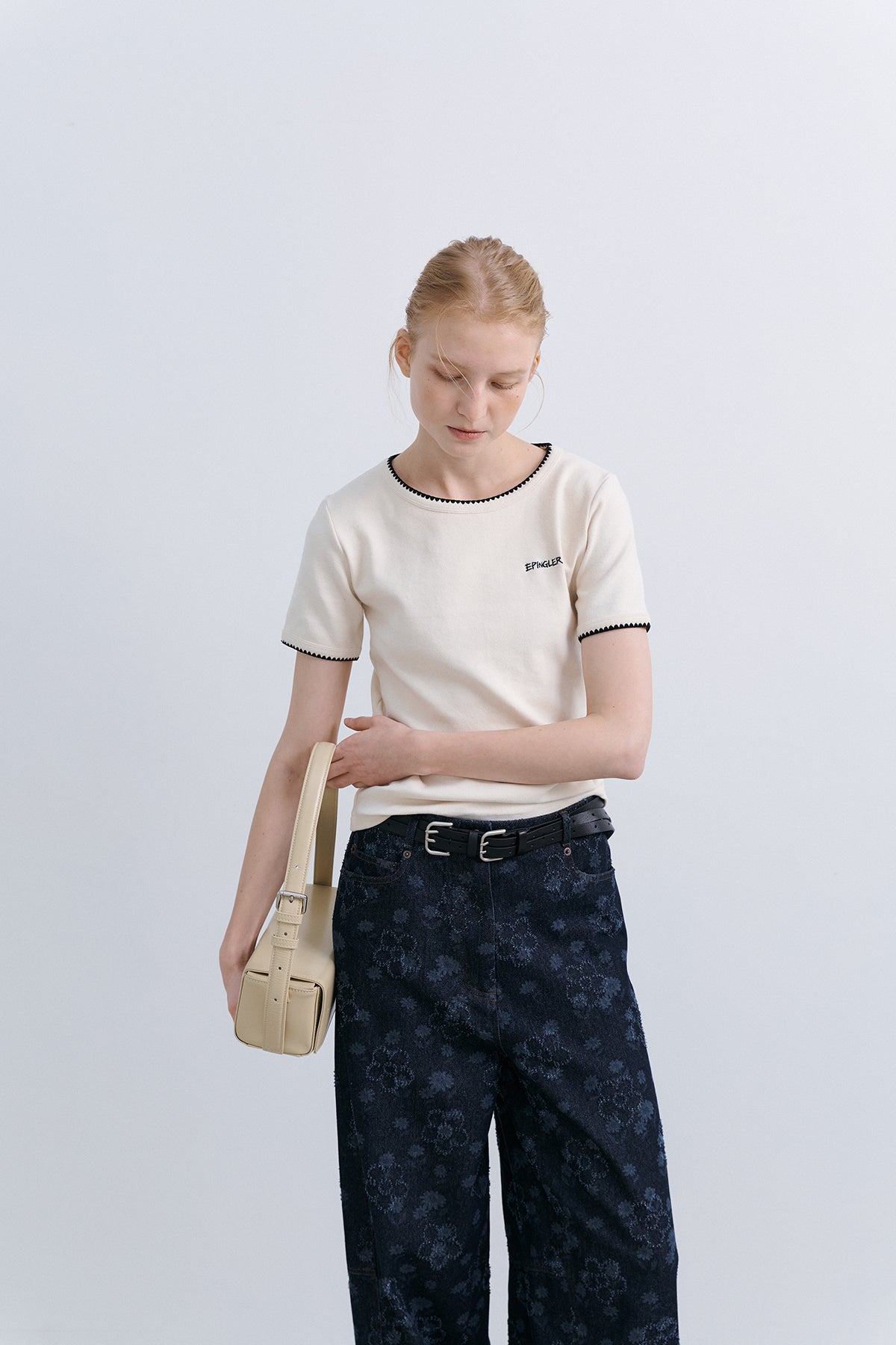 MELO STITCH TOP - CREAM