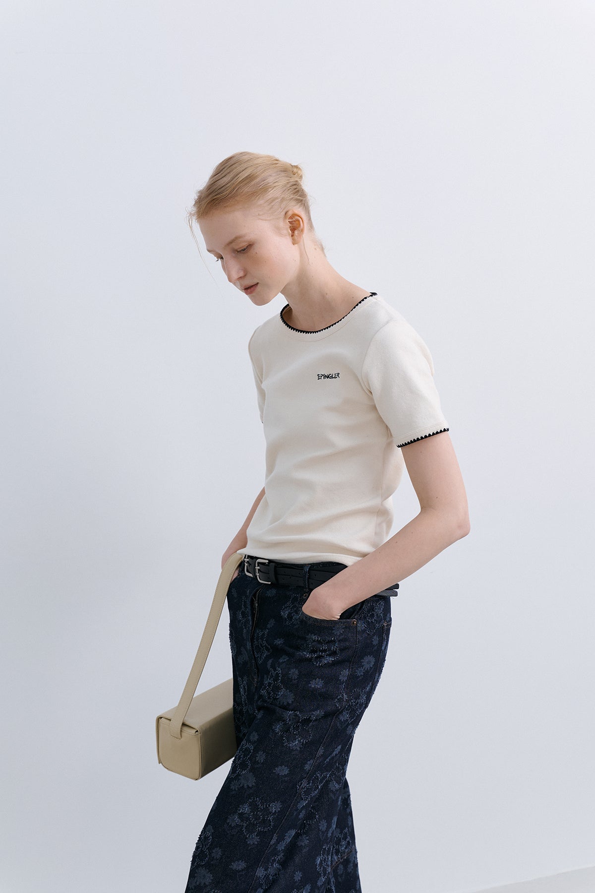 MELO STITCH TOP - CREAM