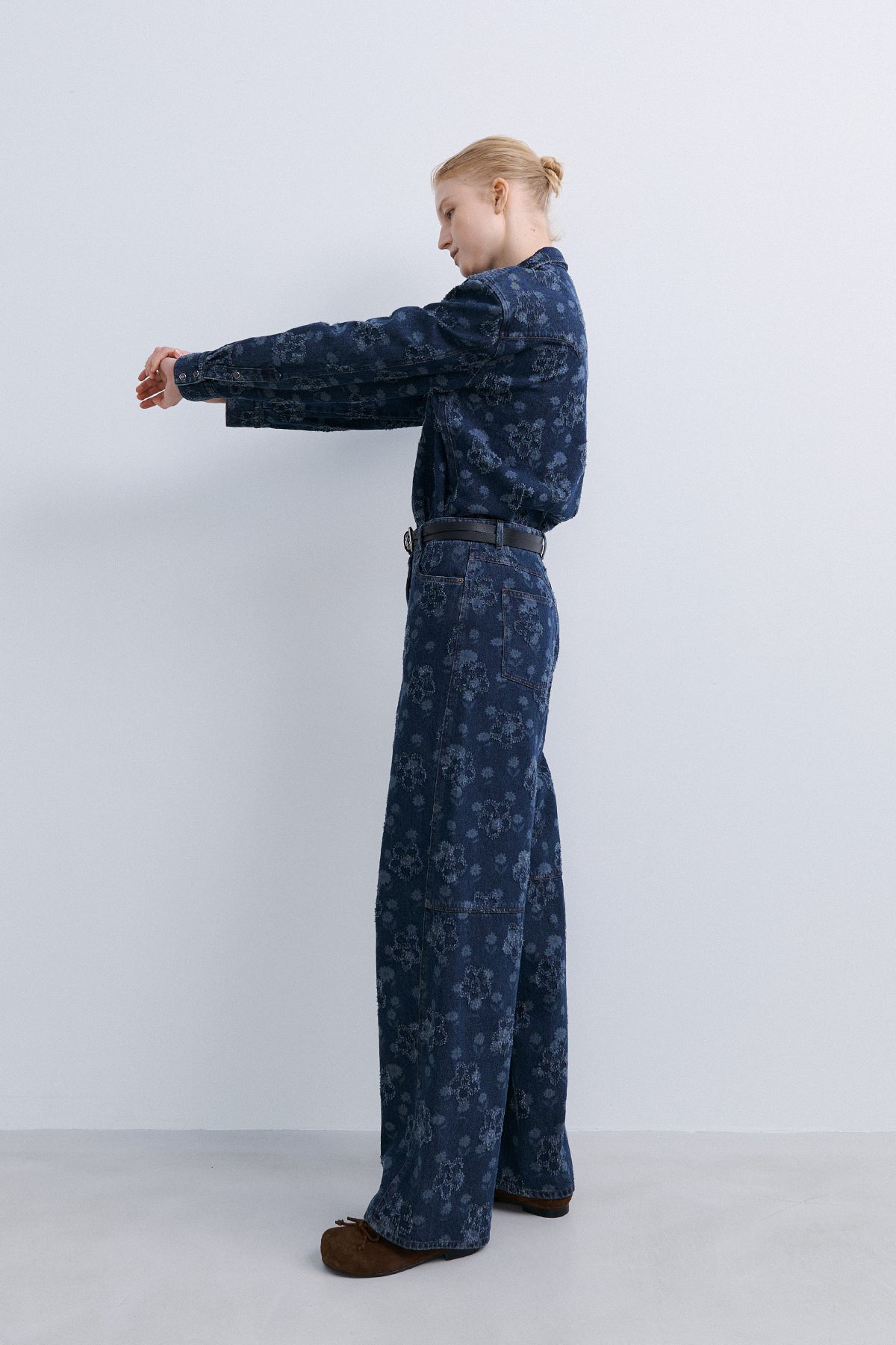FLOWER DENIM - TIN BLUE