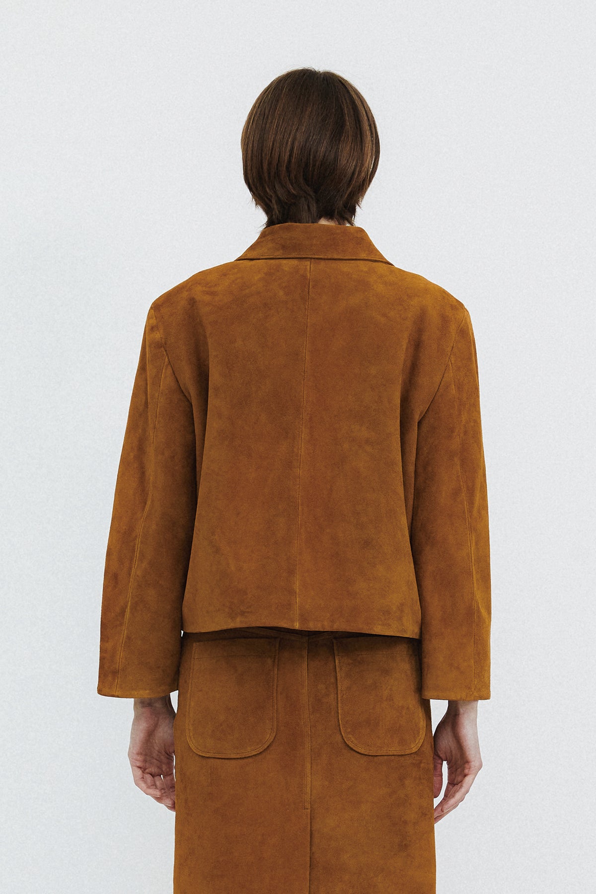 TULIP JACKET - SUEDE CAMEL