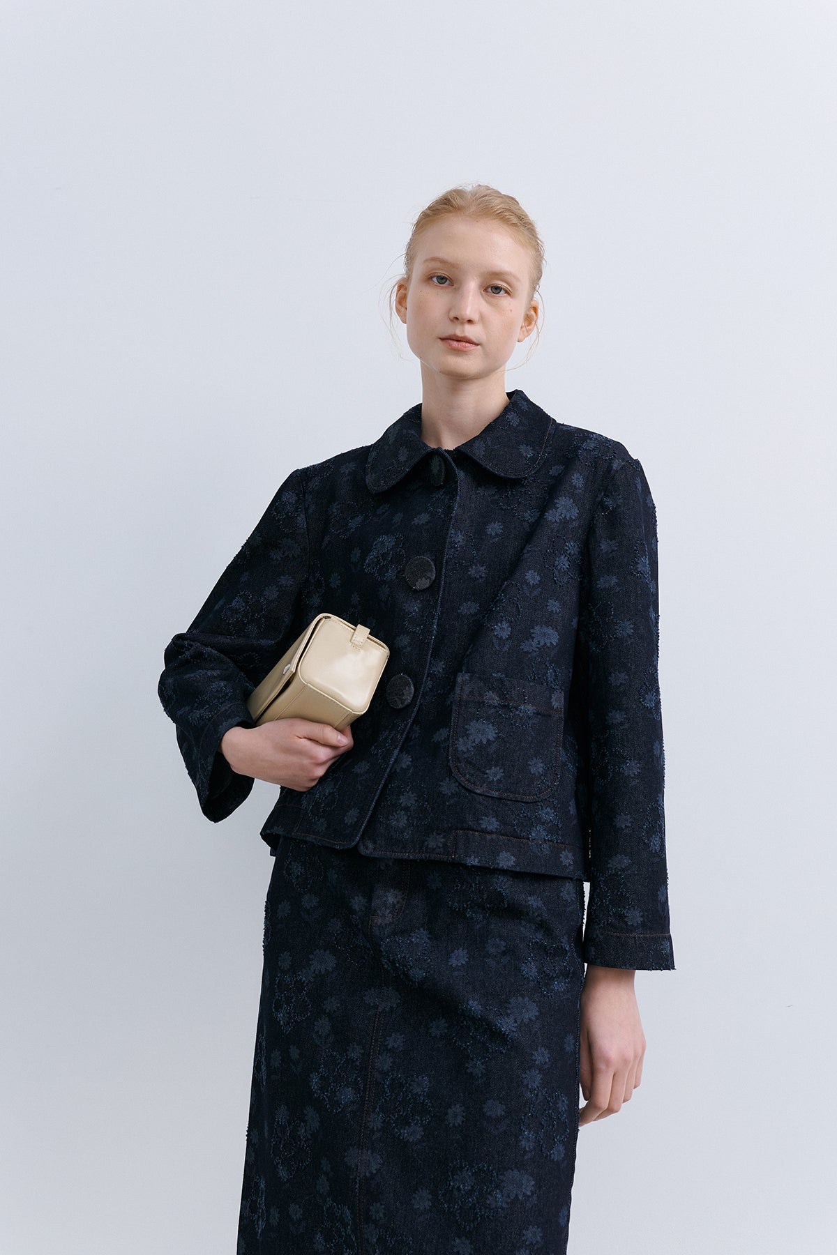 TULIP JACKET - FLOWER DENIM