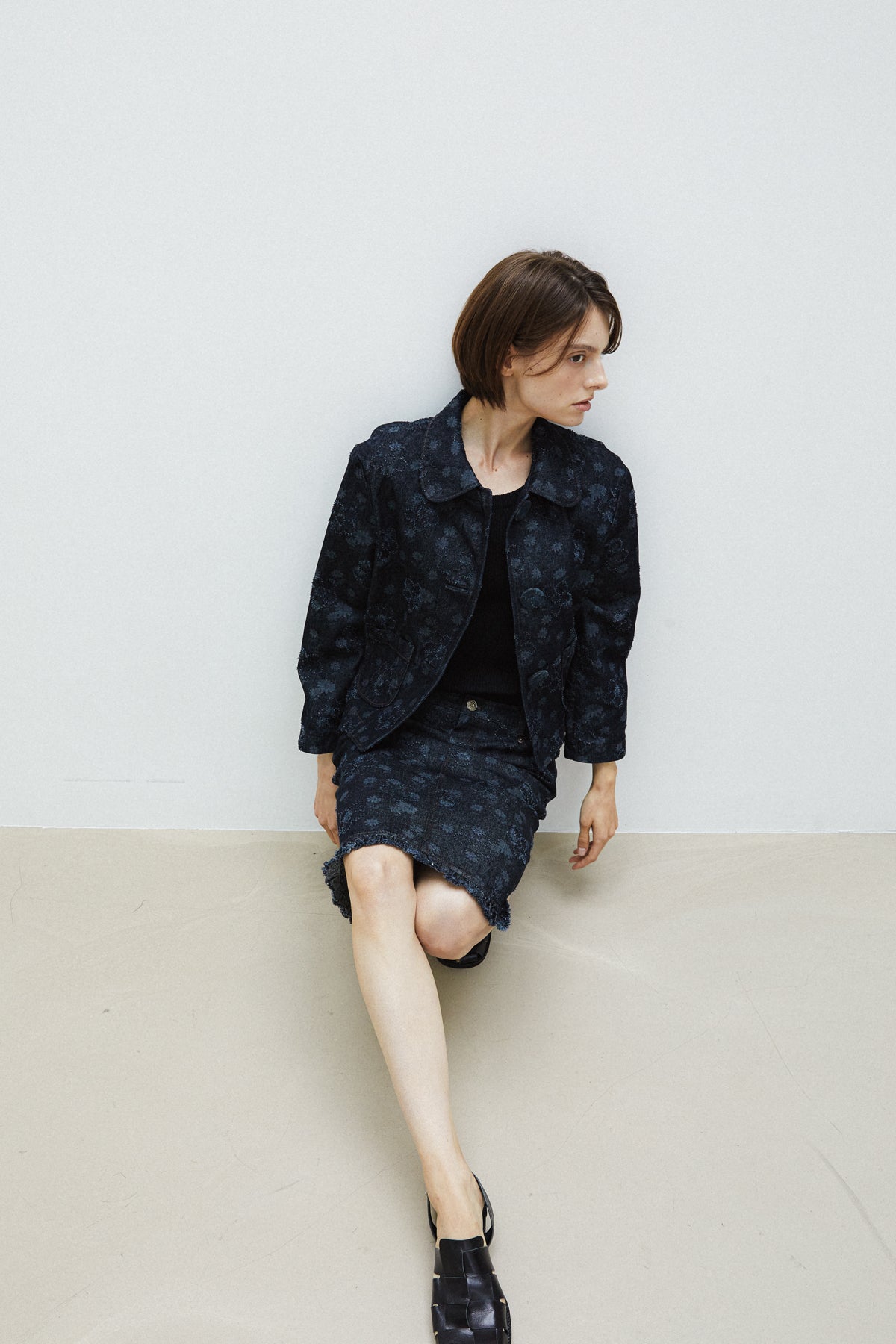 TULIP JACKET - FLOWER DENIM