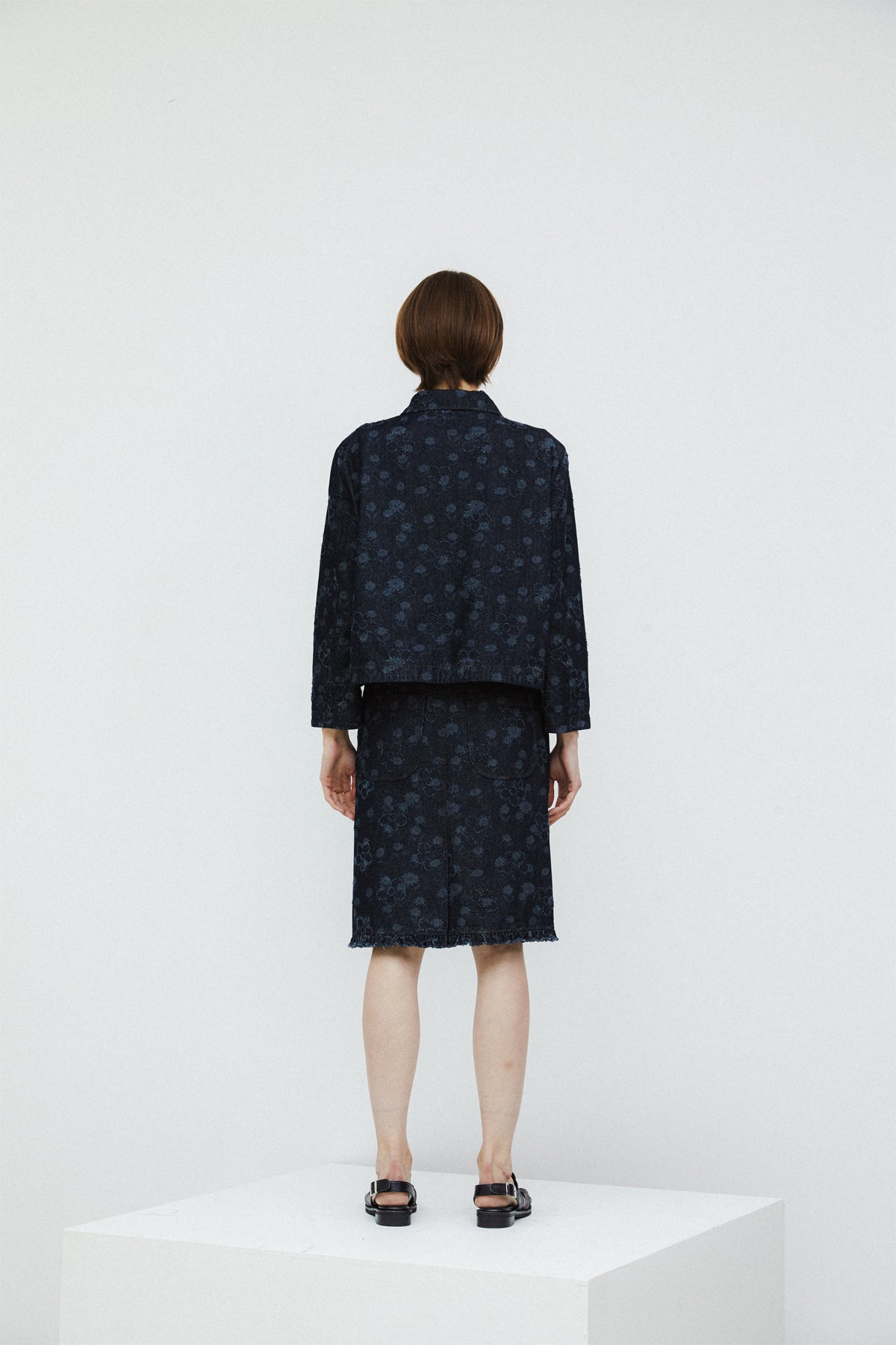TULIP JACKET - FLOWER DENIM