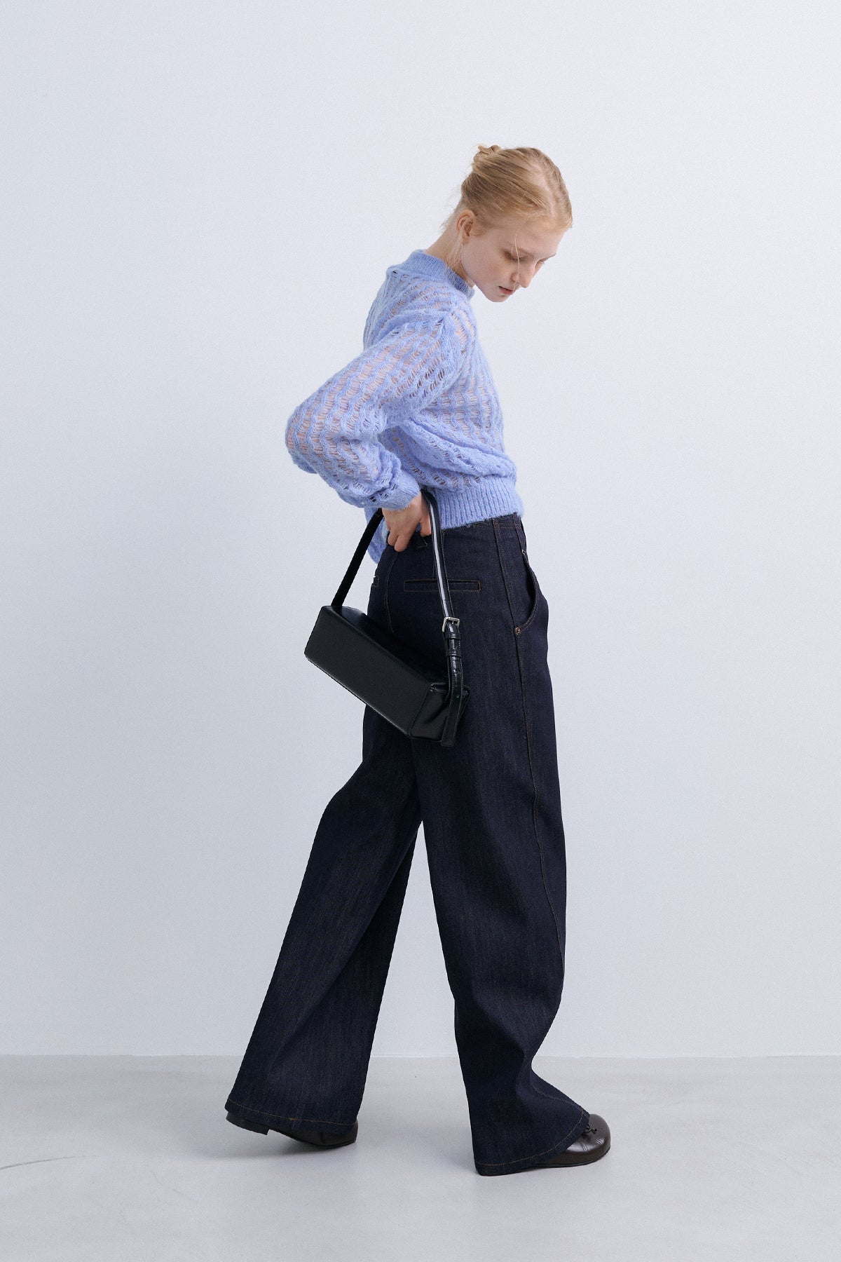 SUMMER WOOL COLOR KNIT - BLUE