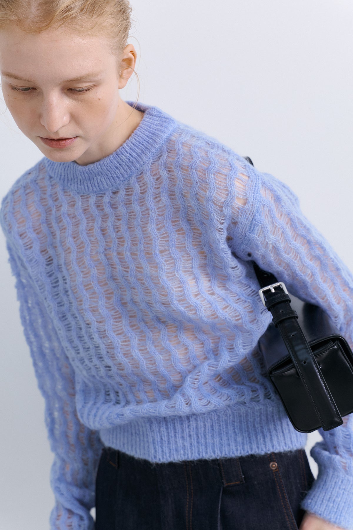 SUMMER WOOL COLOR KNIT - BLUE