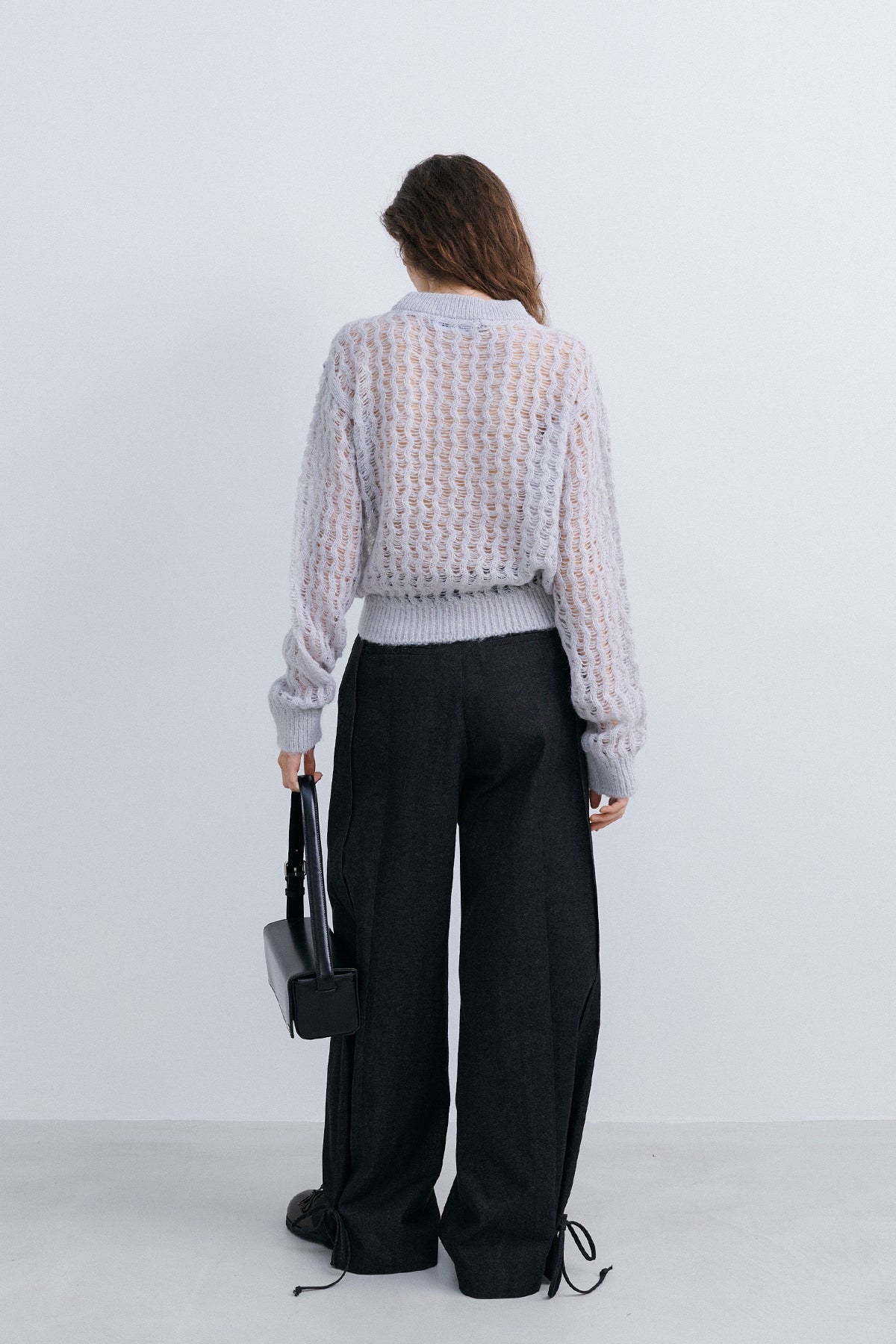 SUMMER WOOL COLOR KNIT - GREY