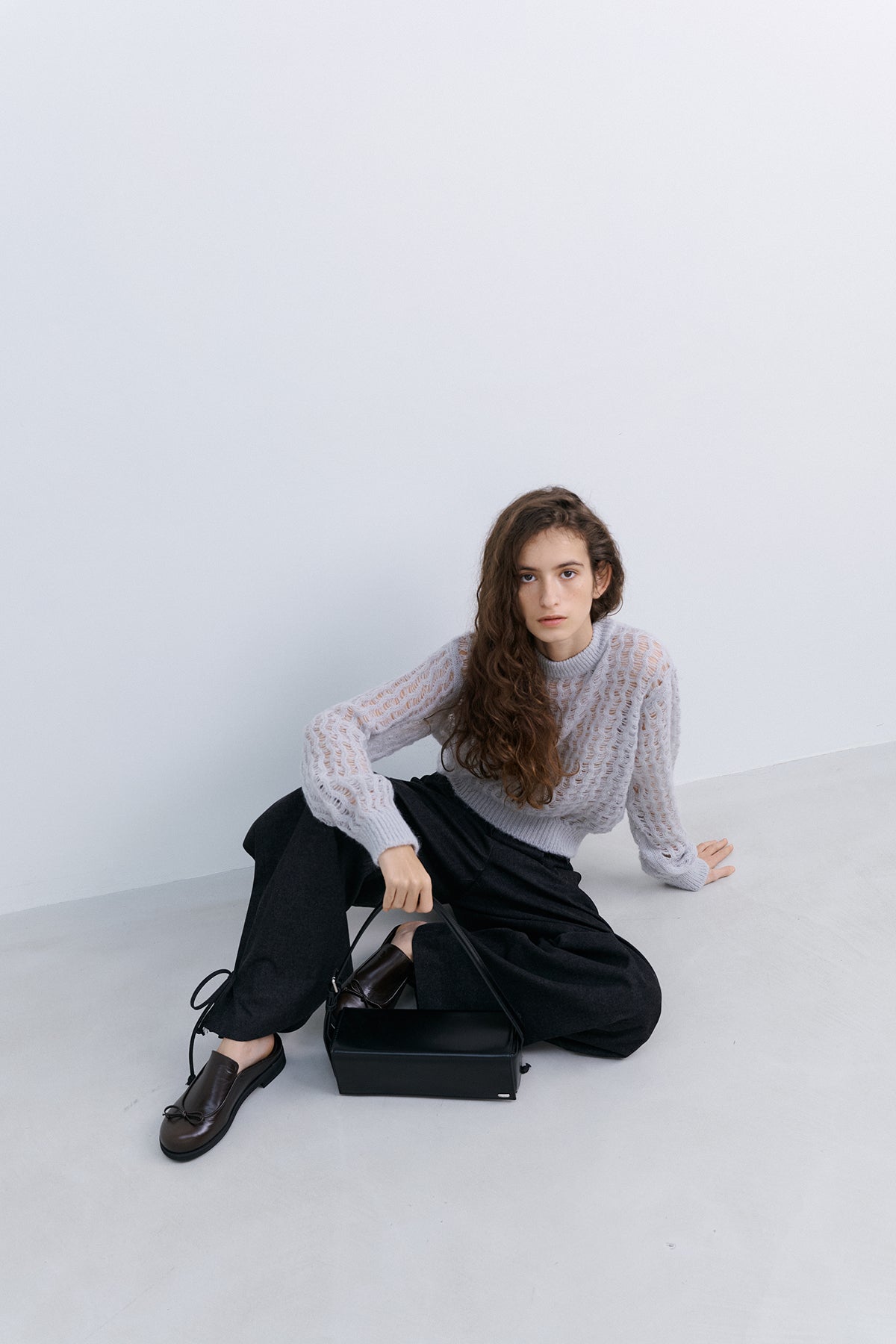 SUMMER WOOL COLOR KNIT - GREY