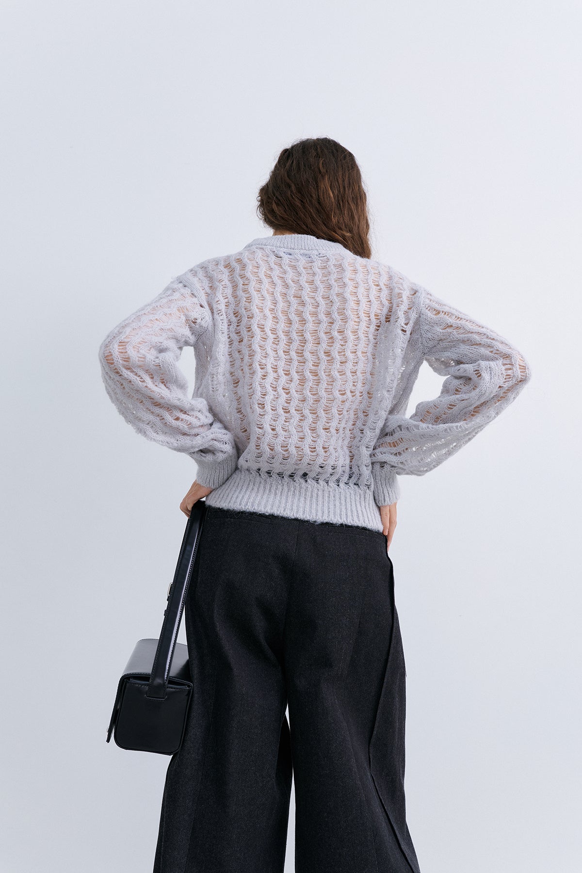 SUMMER WOOL COLOR KNIT - GREY