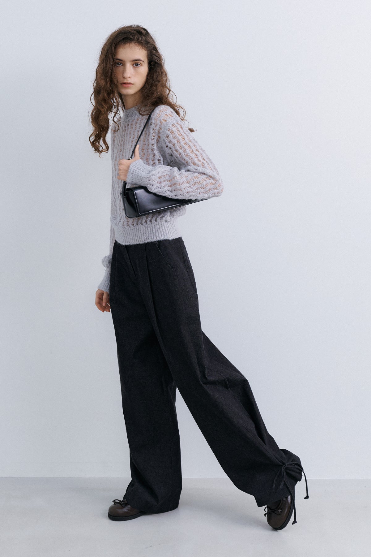 SUMMER WOOL COLOR KNIT - GREY
