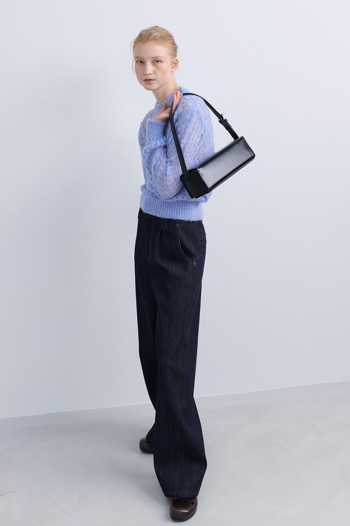 STITCHED PANTS - NAVY