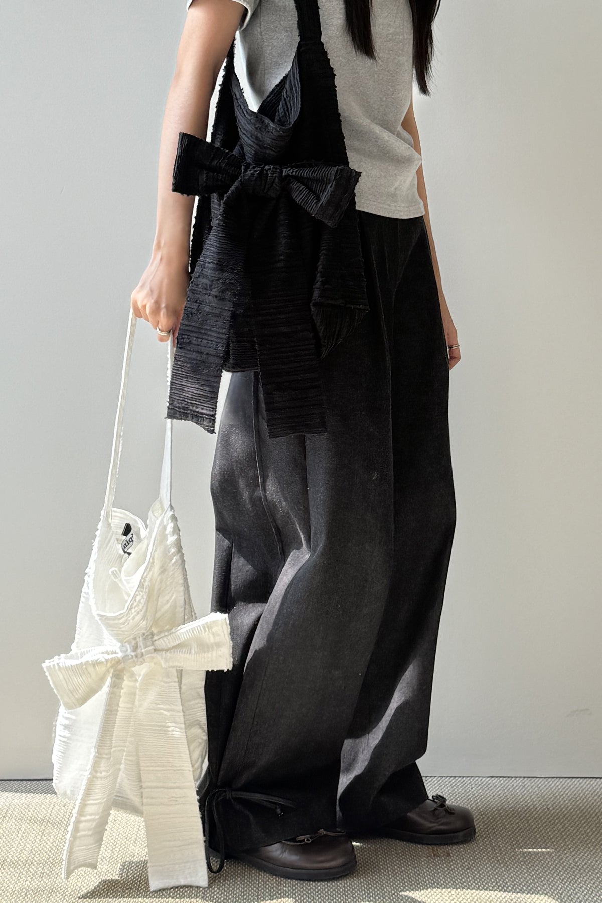 ORIGAMI RIBBON SHOPPER BAG