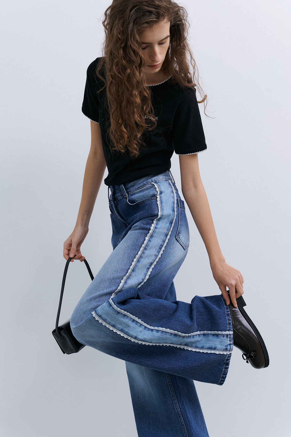 DENIM LACEBOUND - LIGHT BLUE
