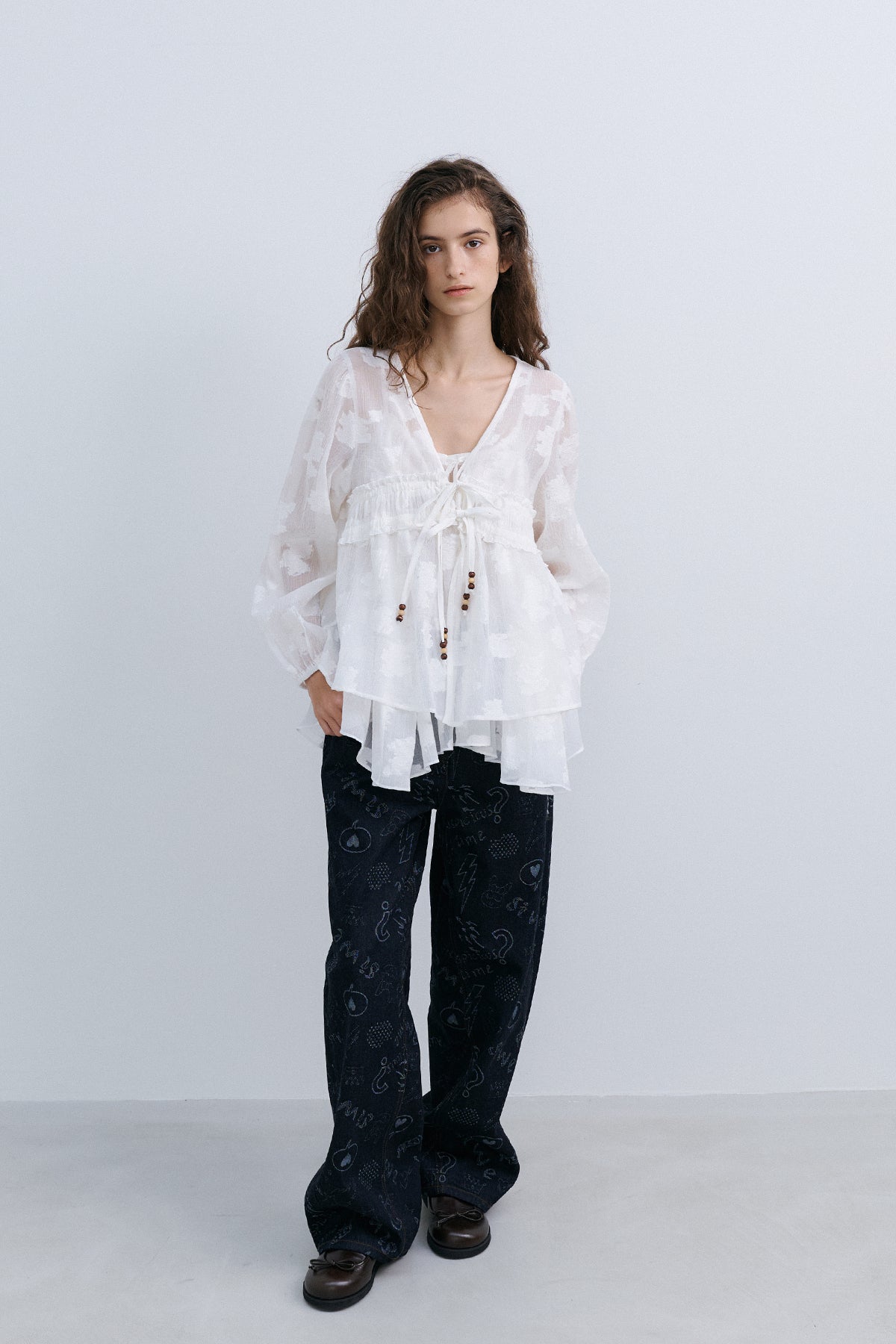 LEAF CARDIGAN - IVORY