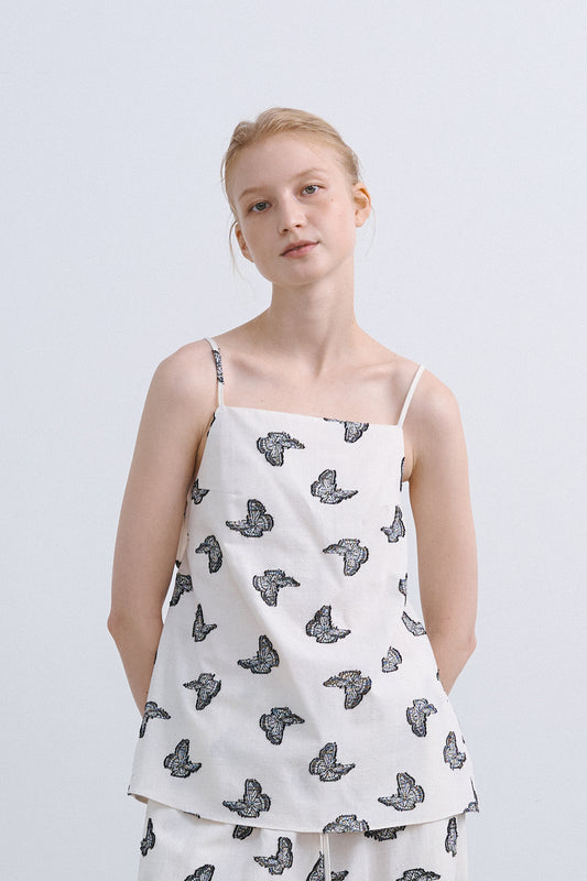 SLIM TIE BLOUSE - IVORY