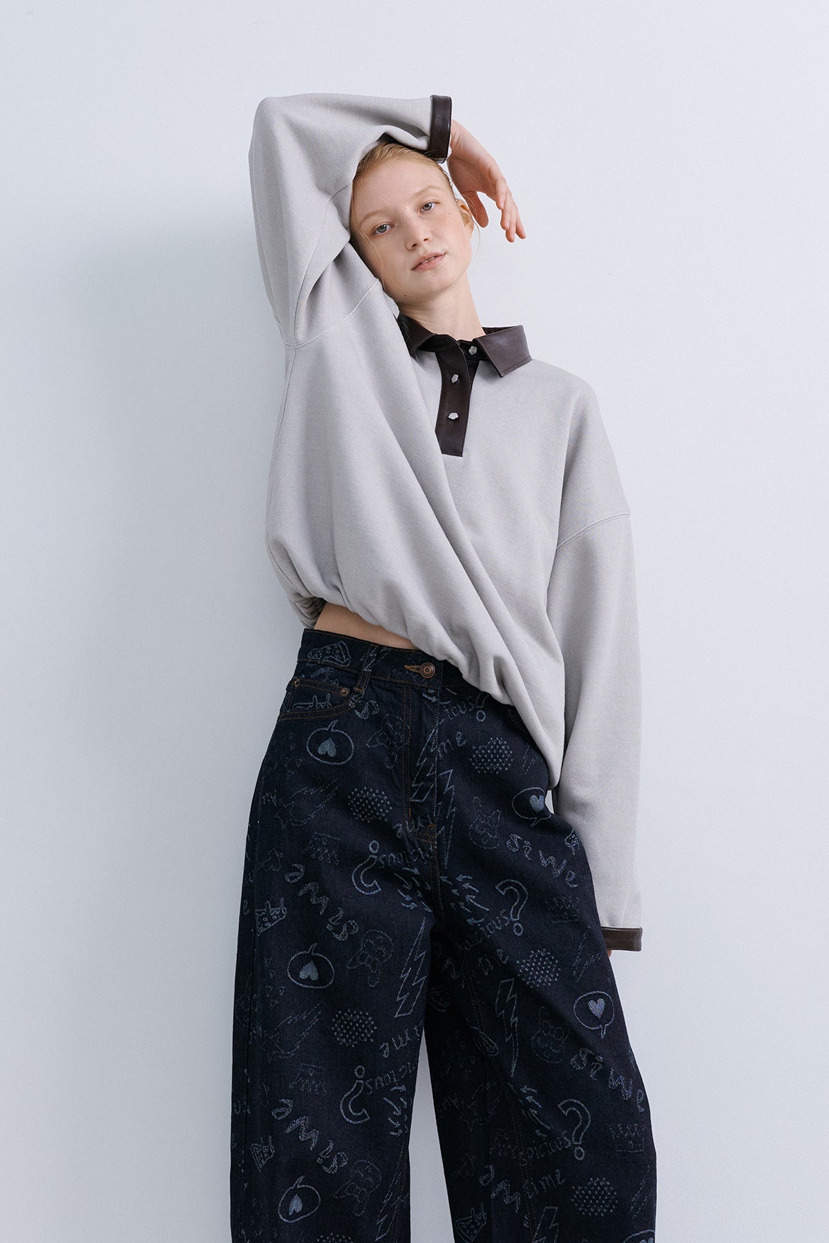 SKETCHED DENIM - NAVY