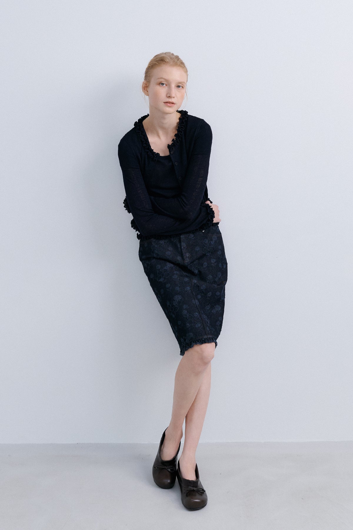 TAKISADA' WOOL CARDIGAN - NAVY