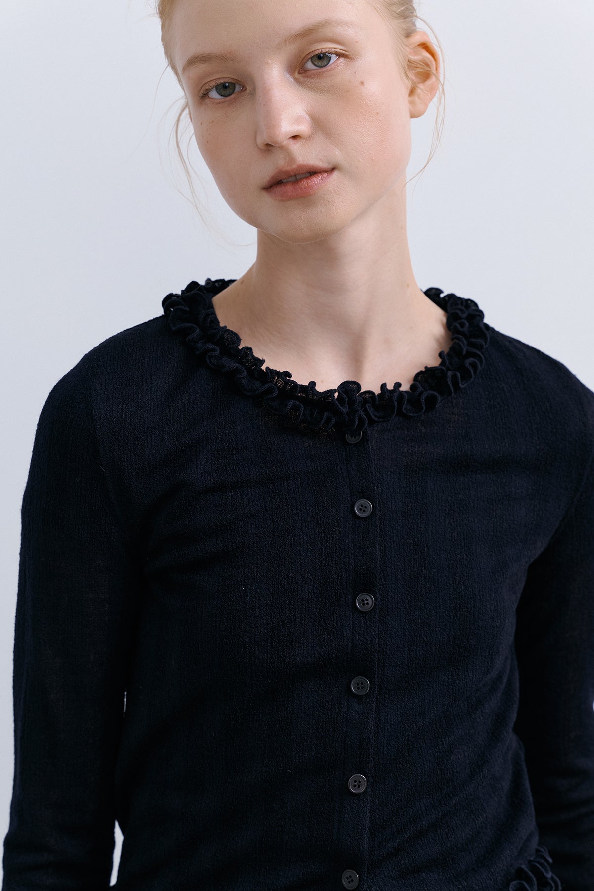 TAKISADA' WOOL CARDIGAN - NAVY