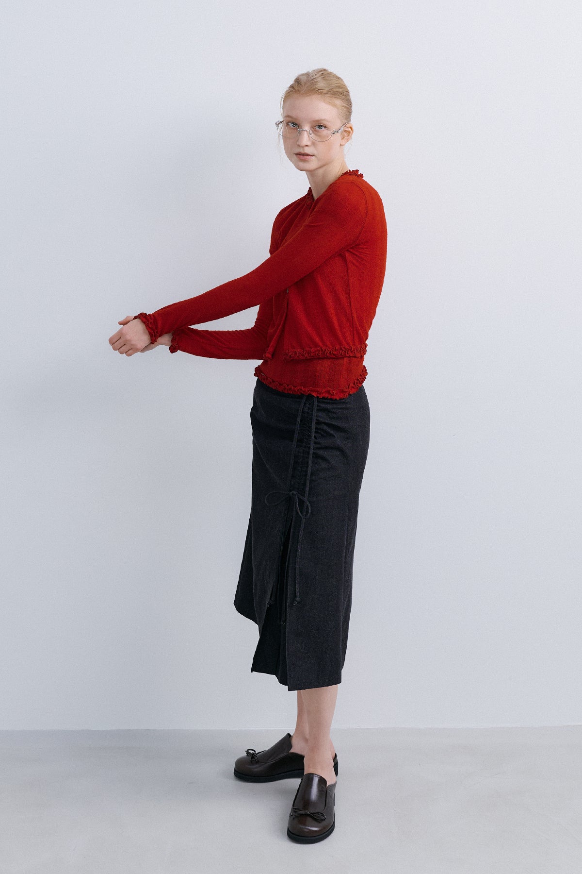 TAKISADA' WOOL CARDIGAN - RED