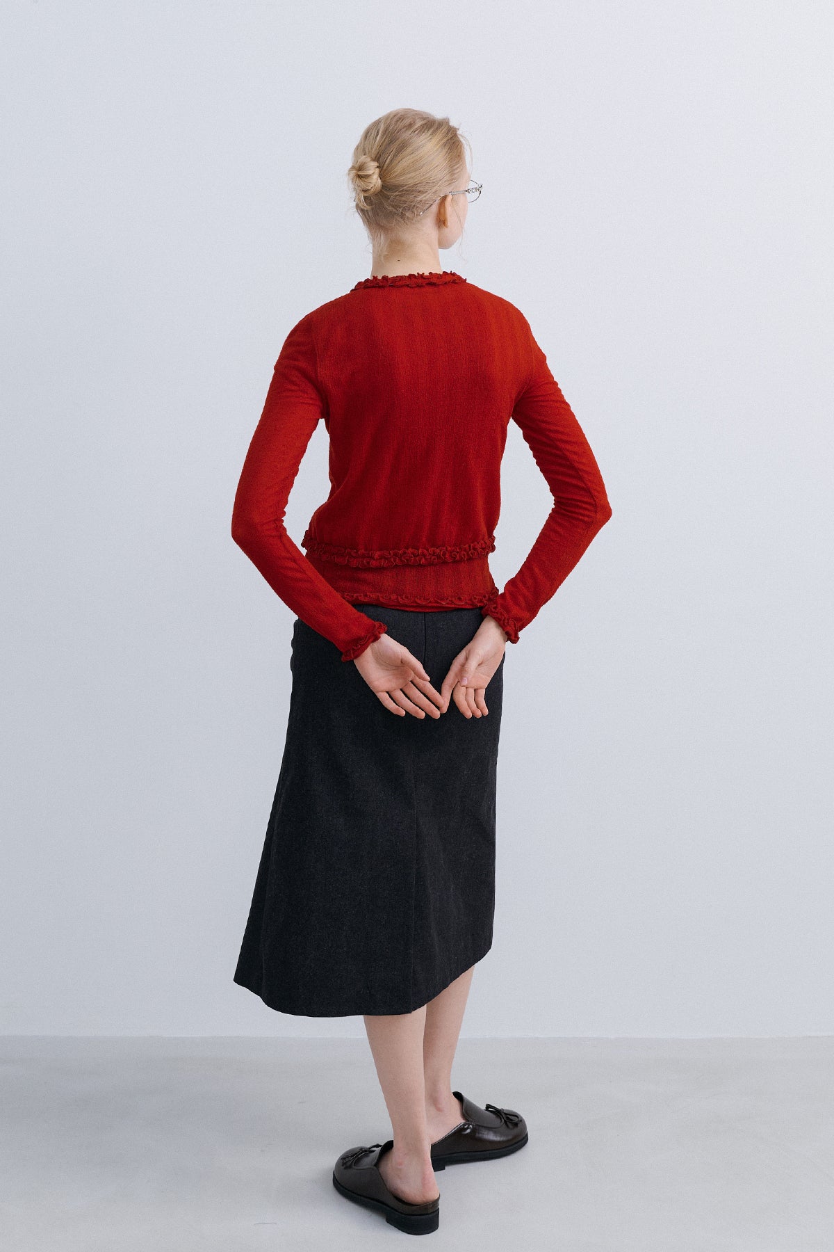 TAKISADA' WOOL CARDIGAN - RED