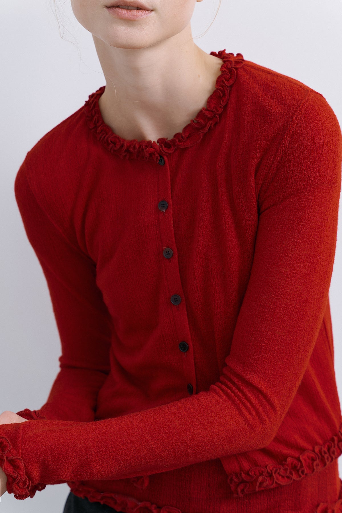 TAKISADA' WOOL CARDIGAN - RED