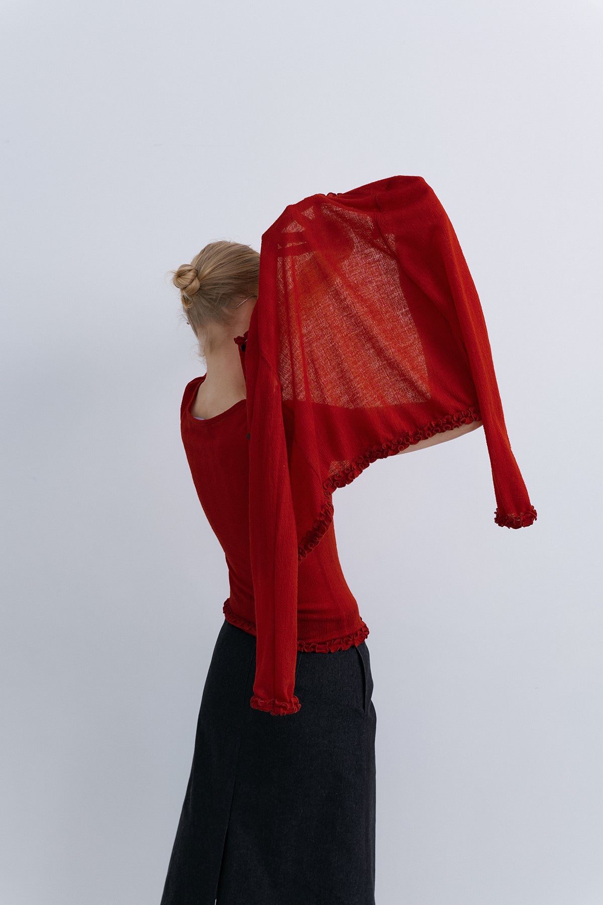 TAKISADA' WOOL CARDIGAN - RED