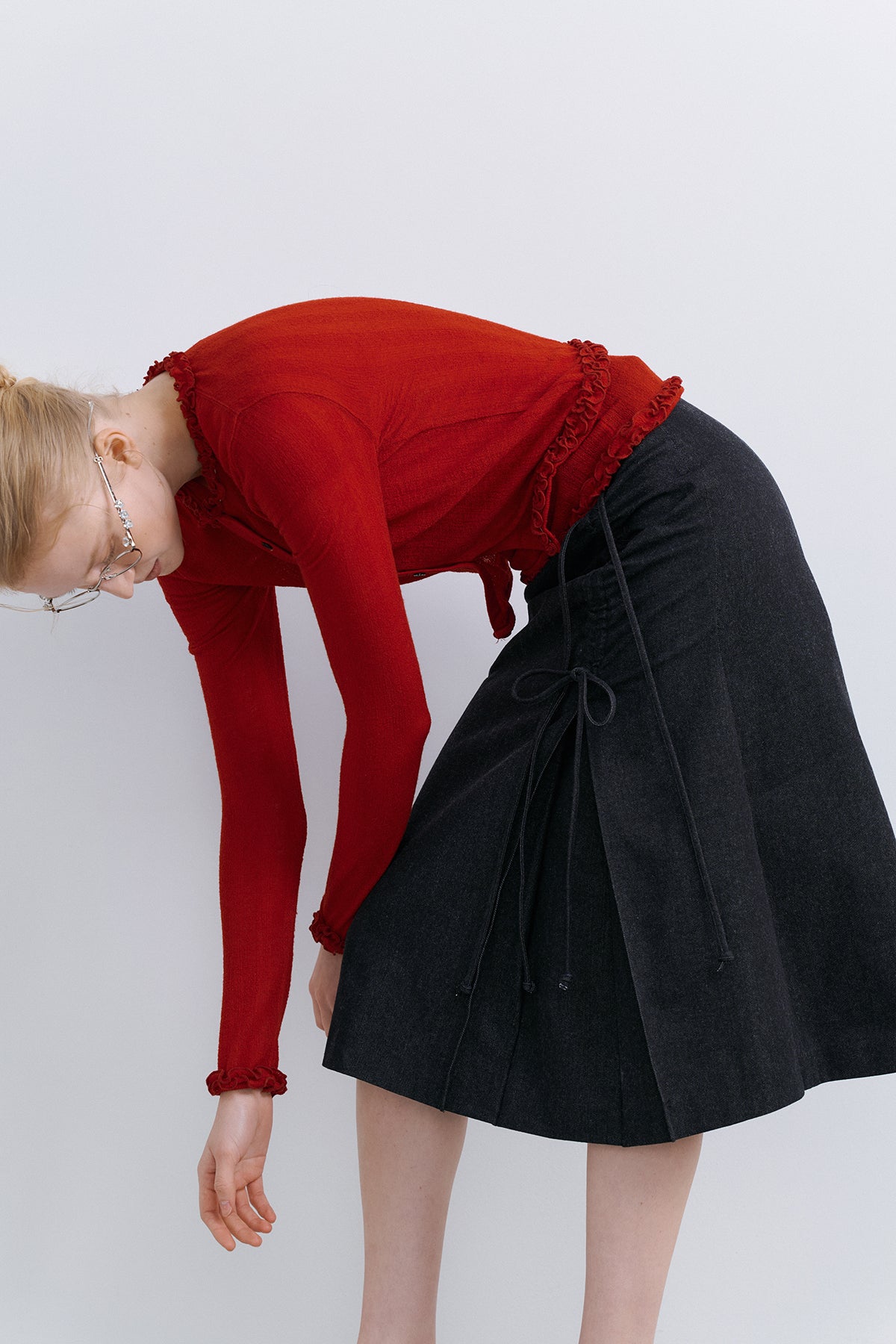TAKISADA' WOOL CARDIGAN - RED